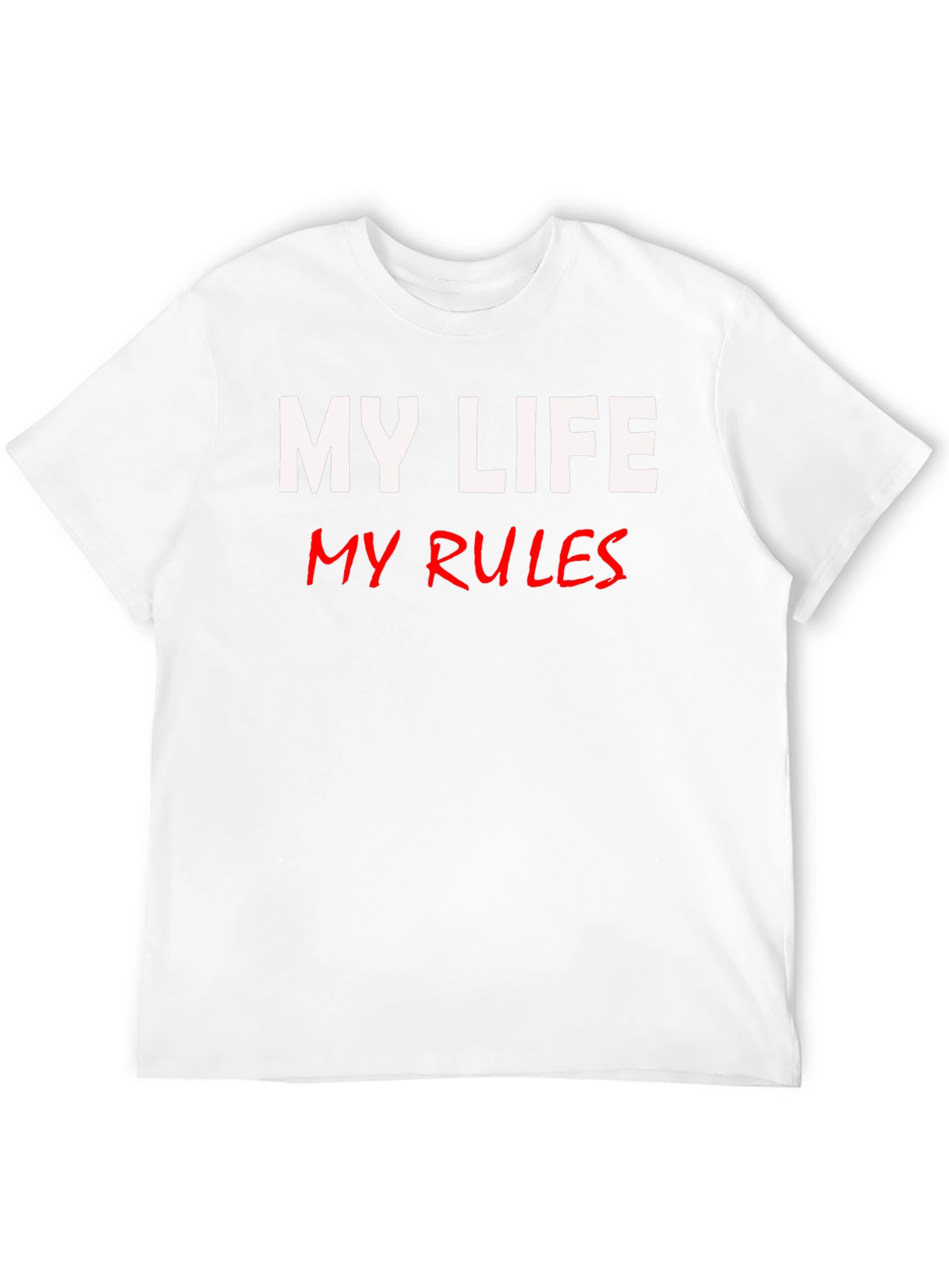 Black My Life My Rules Graphic Tee - Black view 12