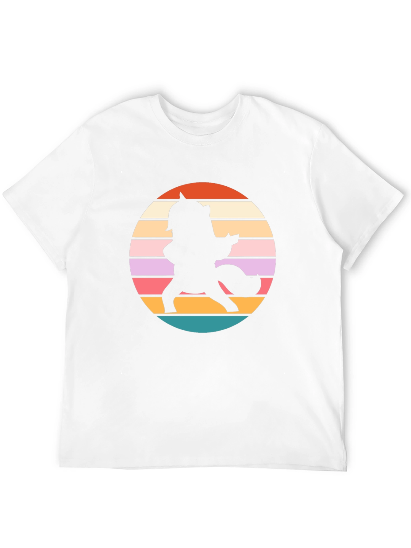 Black Retro Unicorn T-Shirt - Magical Silhouette Tee view 12