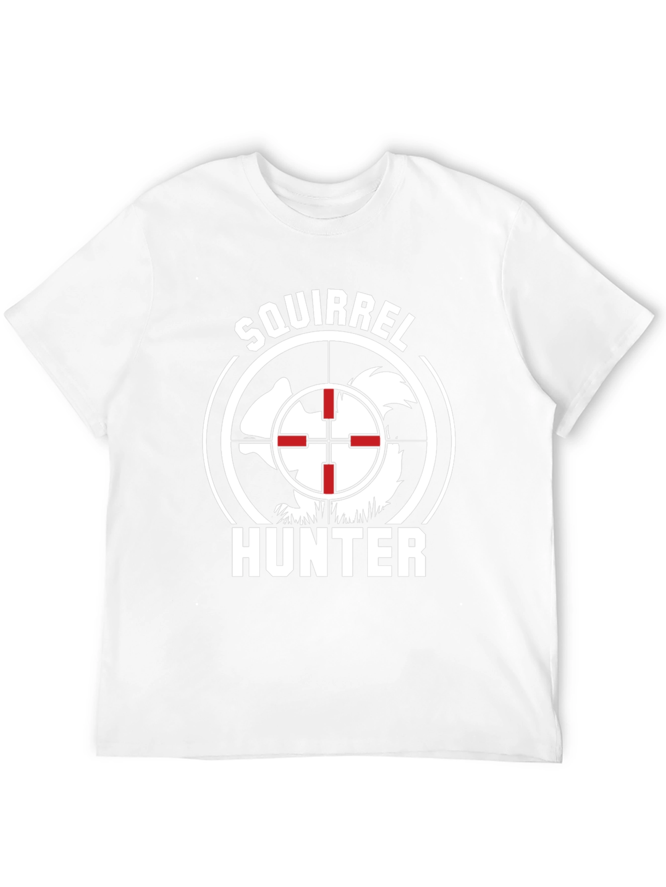 Black Squirrel Hunter Graphic Tee - Novelty Hunting Shirt view 12