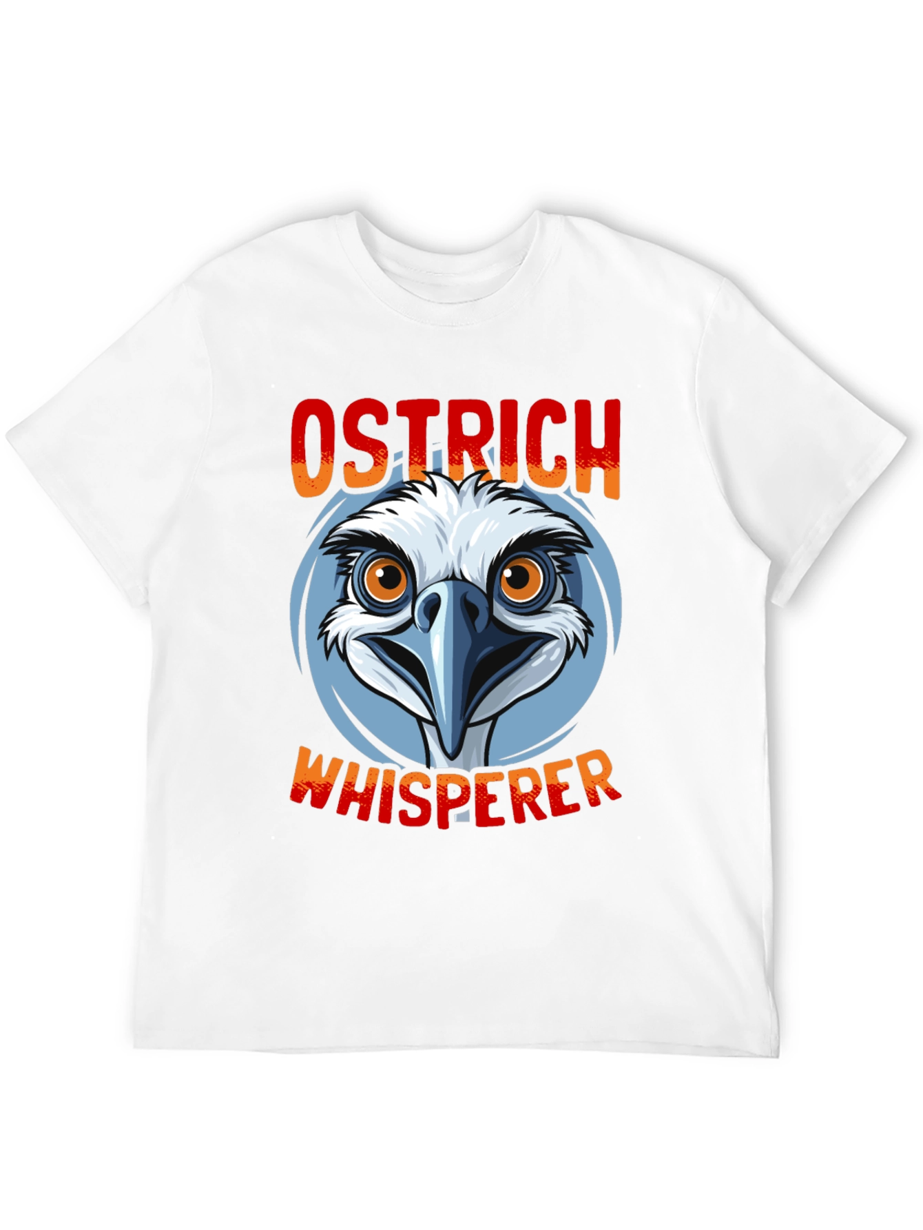 Black Ostrich Whisperer Graphic T-Shirt - Funny Bird Lover Tee view 12