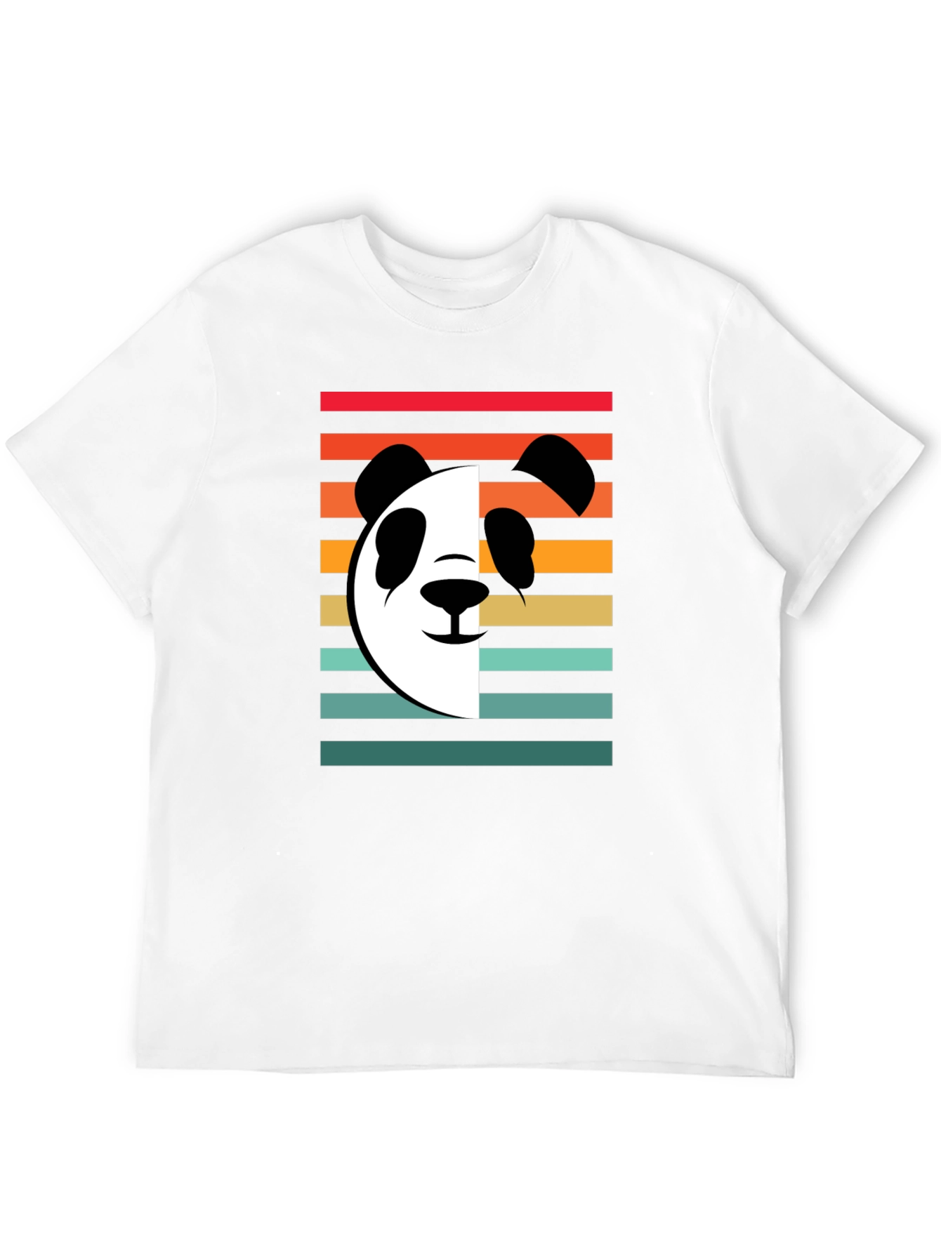 Black Retro Panda Graphic Tee - Stylish Cotton T-Shirt view 12