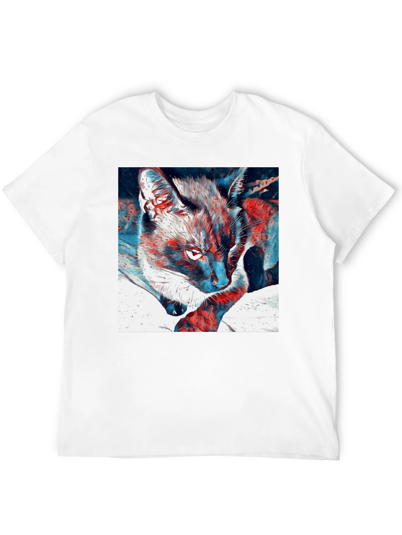 Black Cat Graphic T-Shirt - Cool Animal Tee view 12