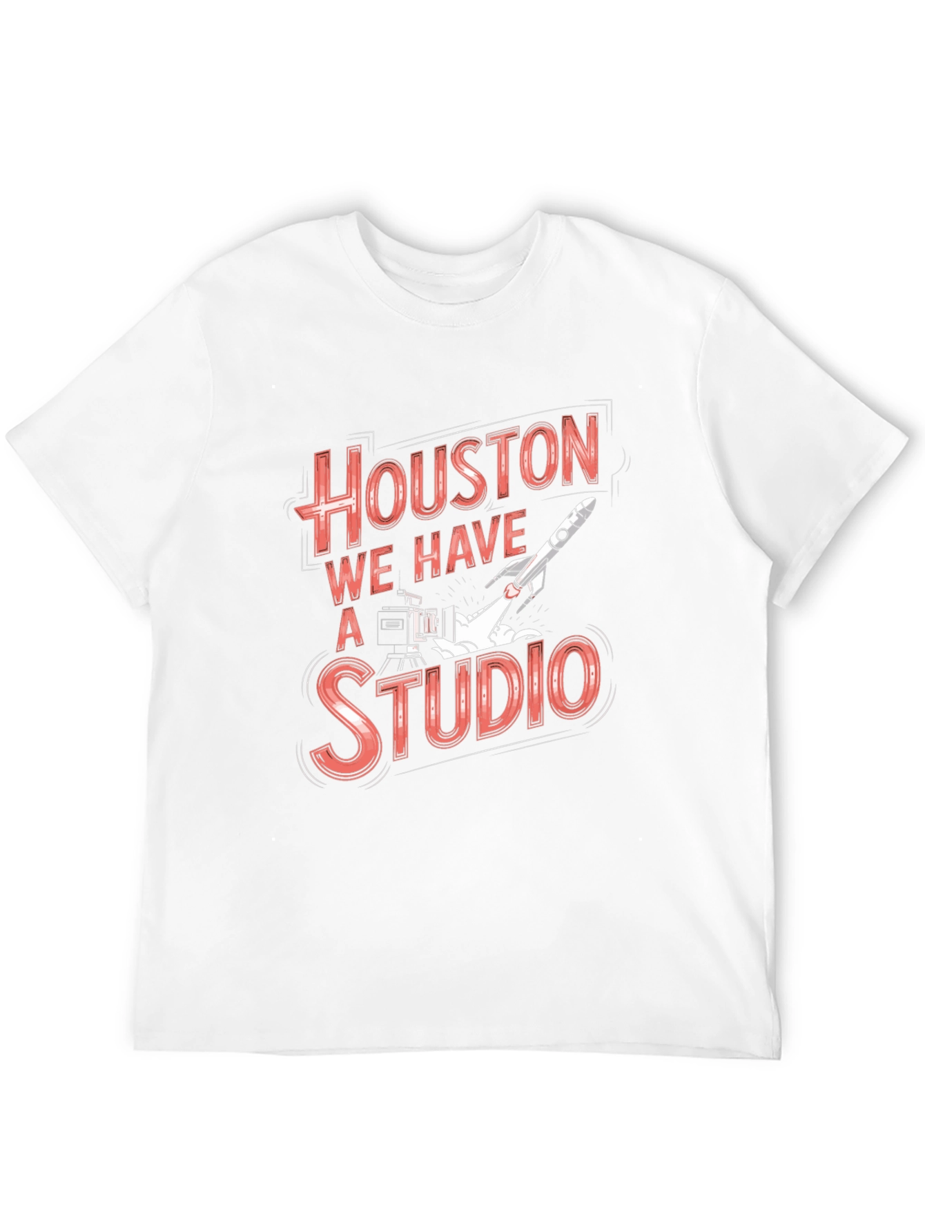 Black Houston We Have a Studio Black T-Shirt view 12
