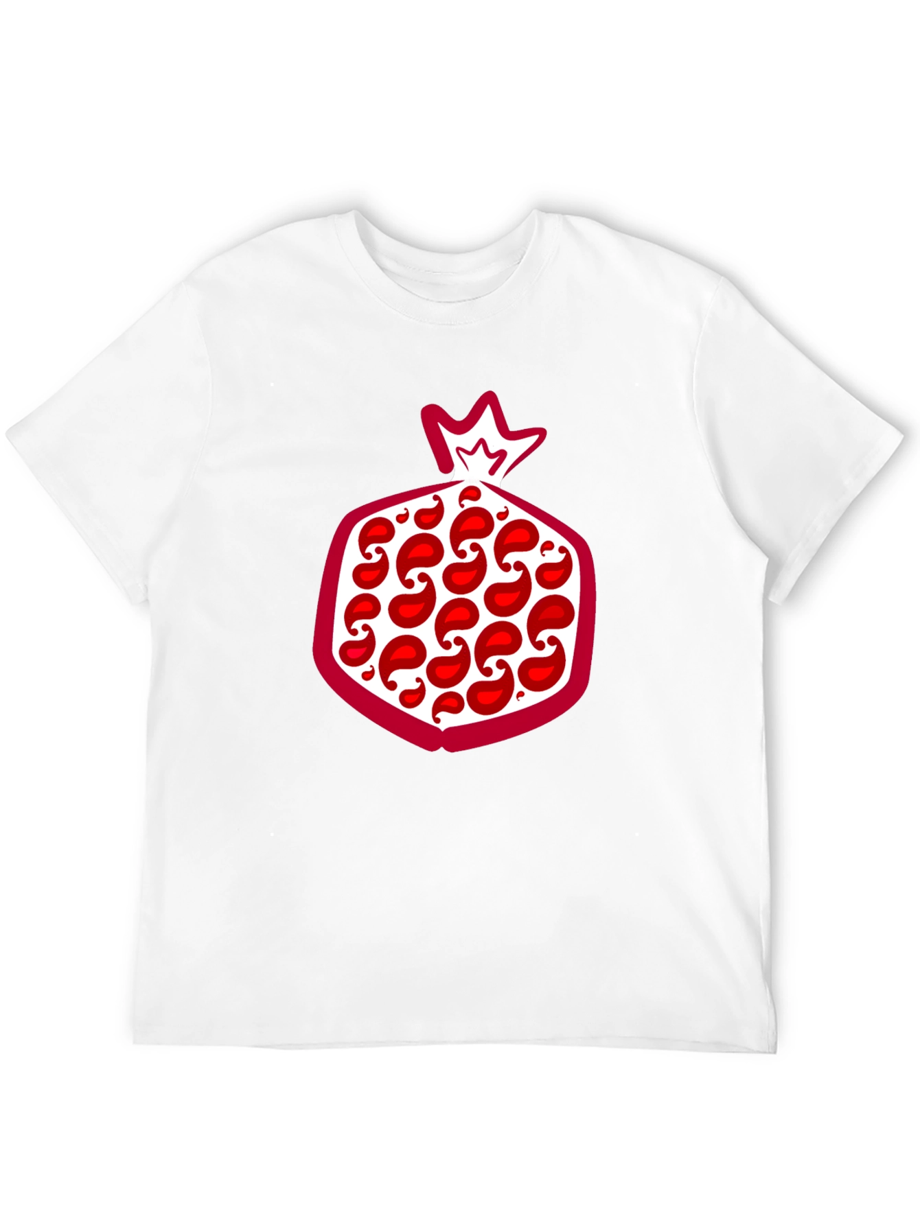 Black Pomegranate Graphic Tee - Stylish Fruit Design T-Shirt view 12