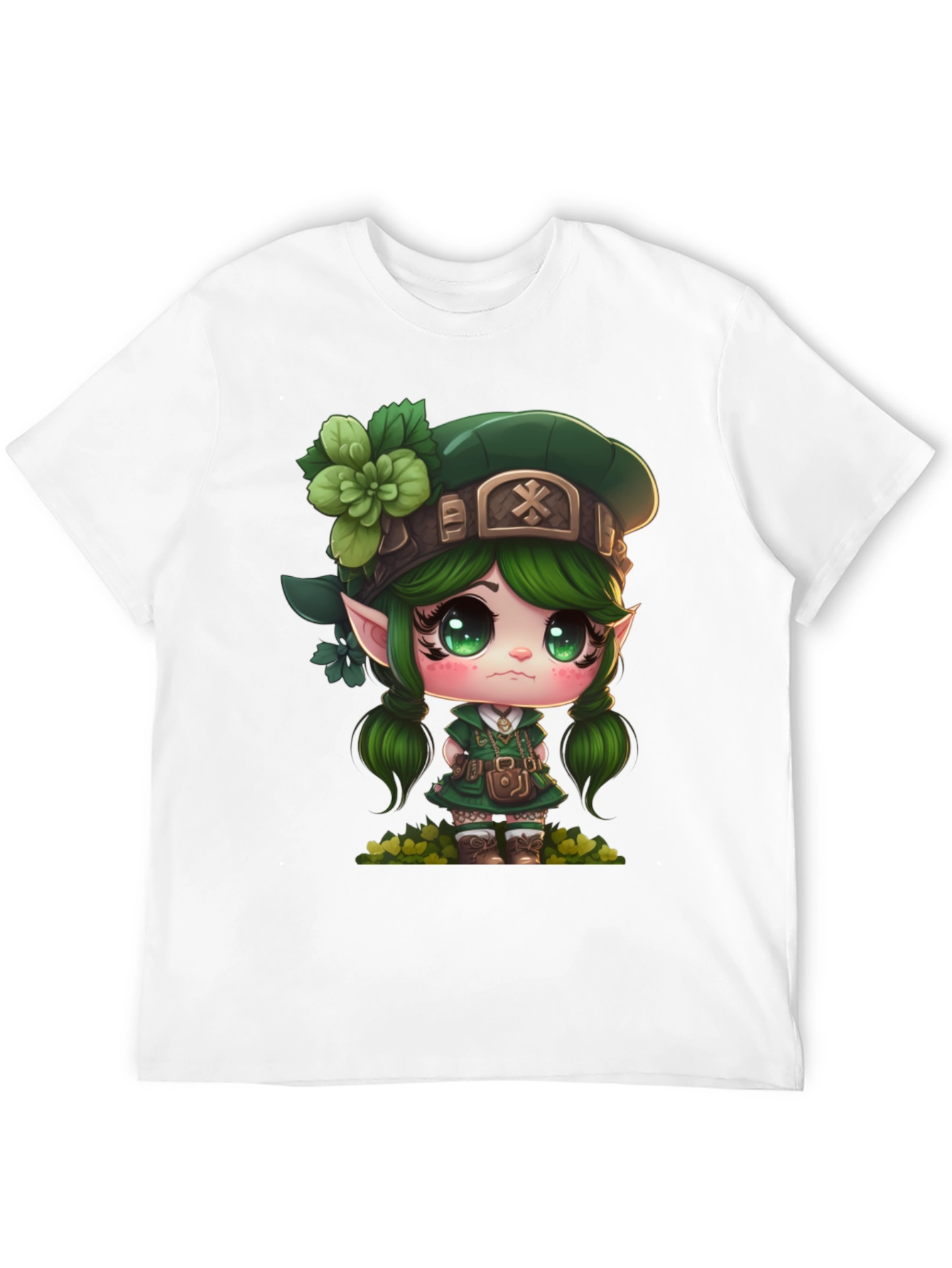 Black Lucky Leprechaun Girl's T-Shirt view 12
