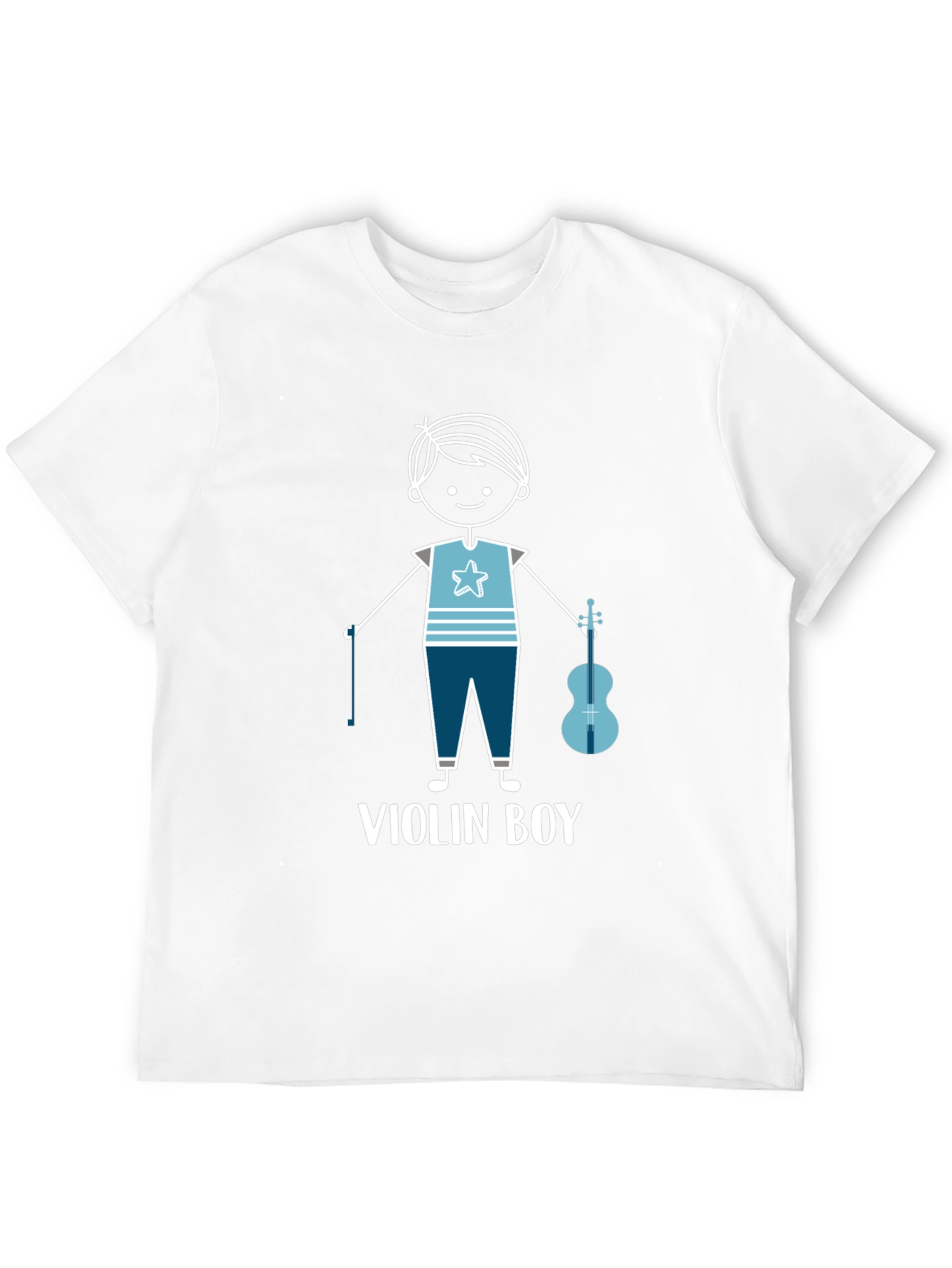 Black Violin Boy Graphic T-Shirt - Musician Tee view 12