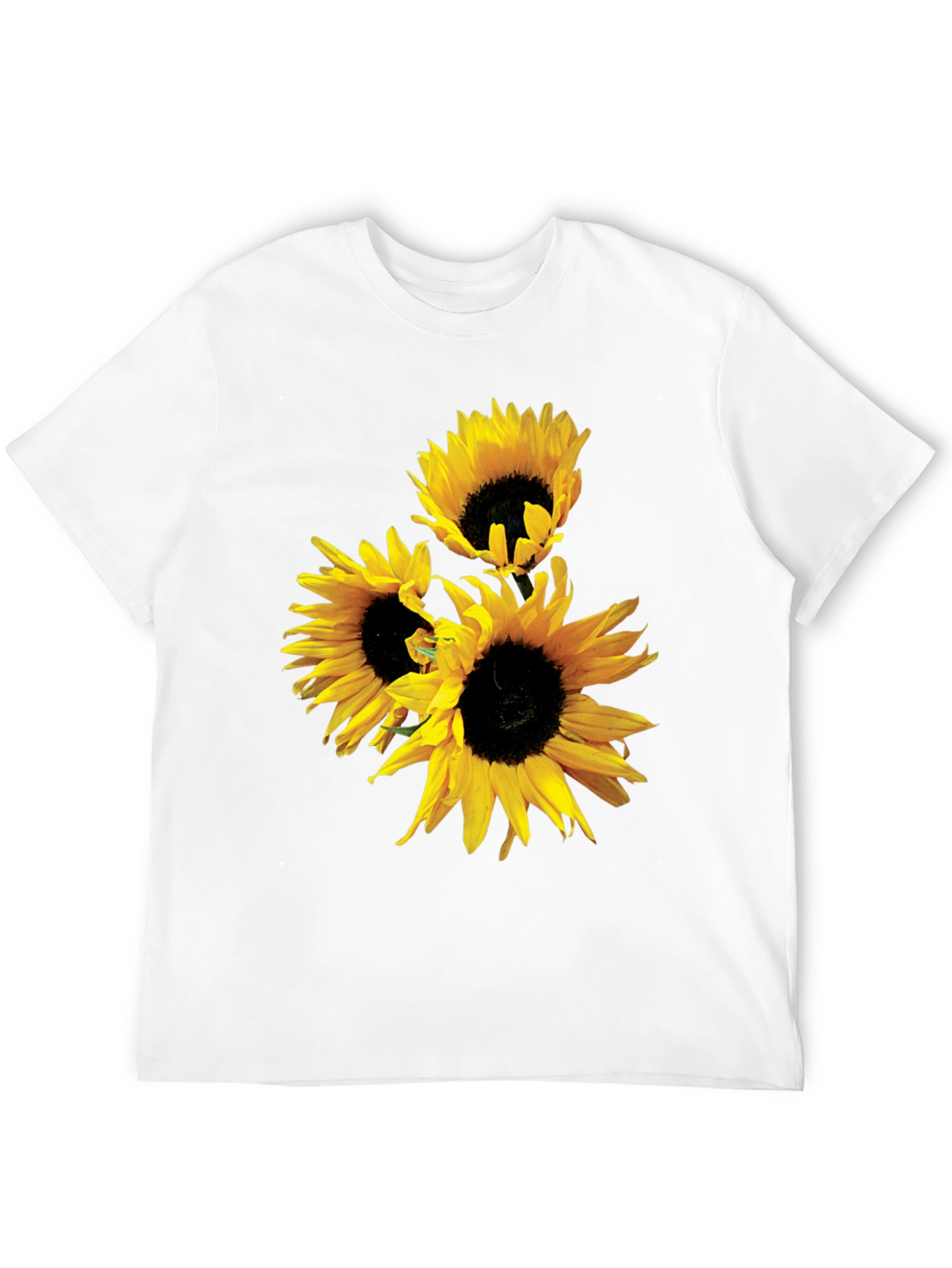 Black Sunflower Graphic Tee - Black Cotton Blend view 12