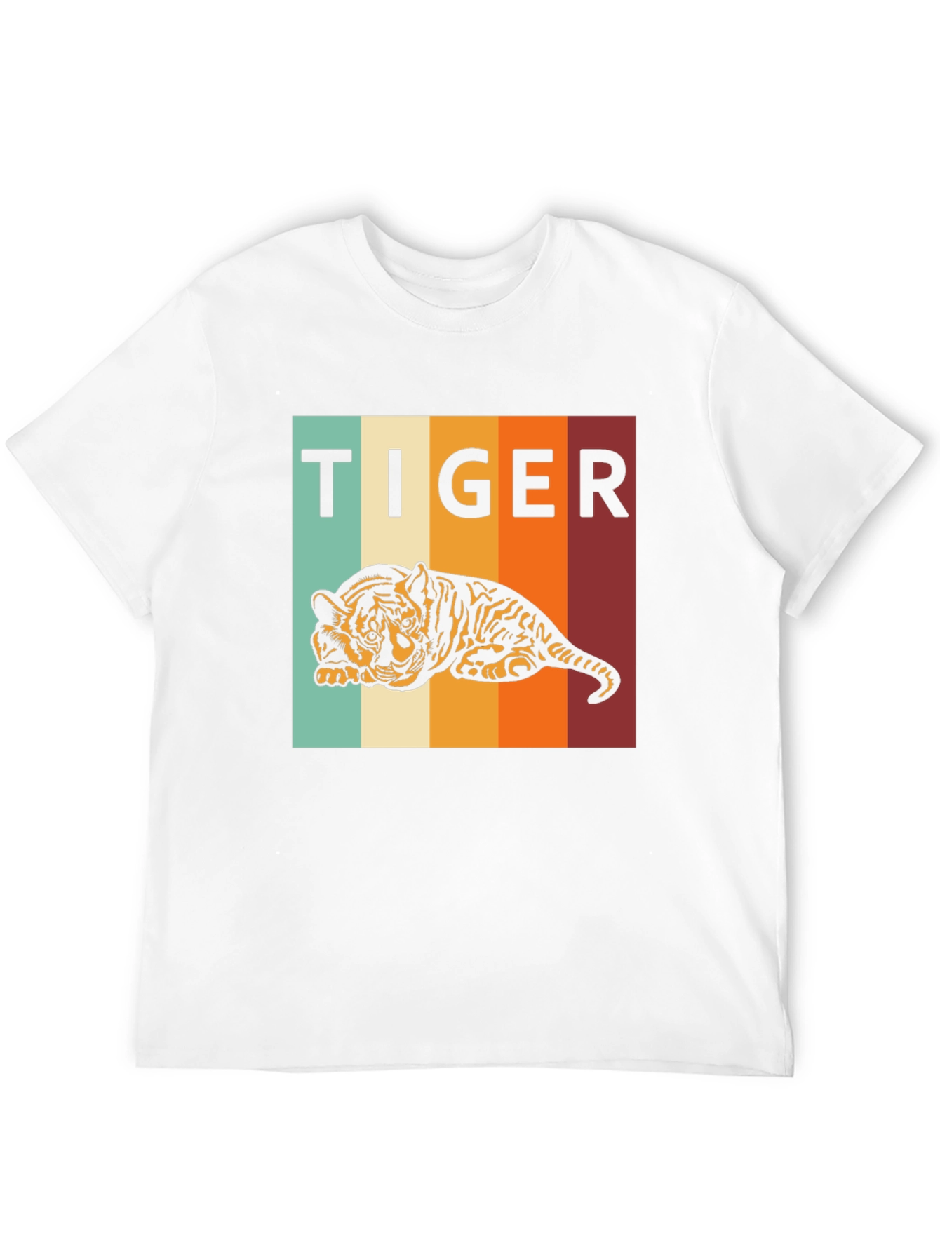 Black Retro Tiger Graphic Tee - Comfort Fit view 12