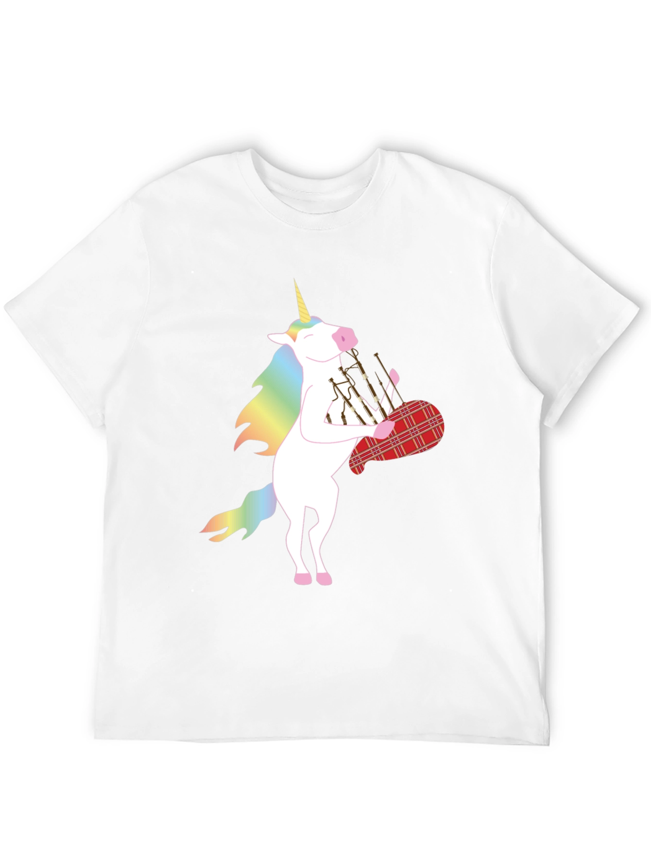 Black Unicorn Bagpipes Black T-Shirt view 12