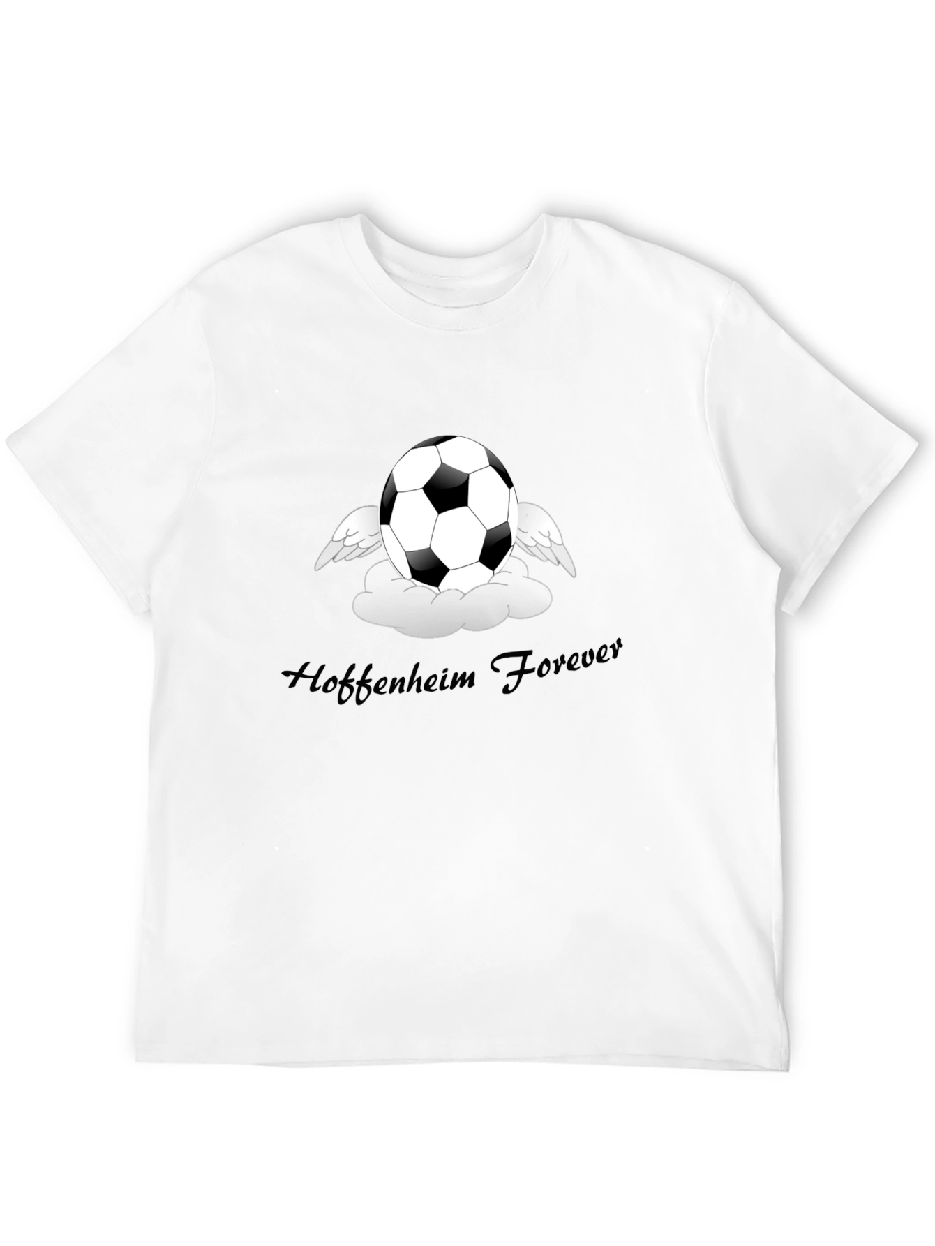 Black Soccer Angel Black T-Shirt - Hoffenheim Forever Fan Tee view 12