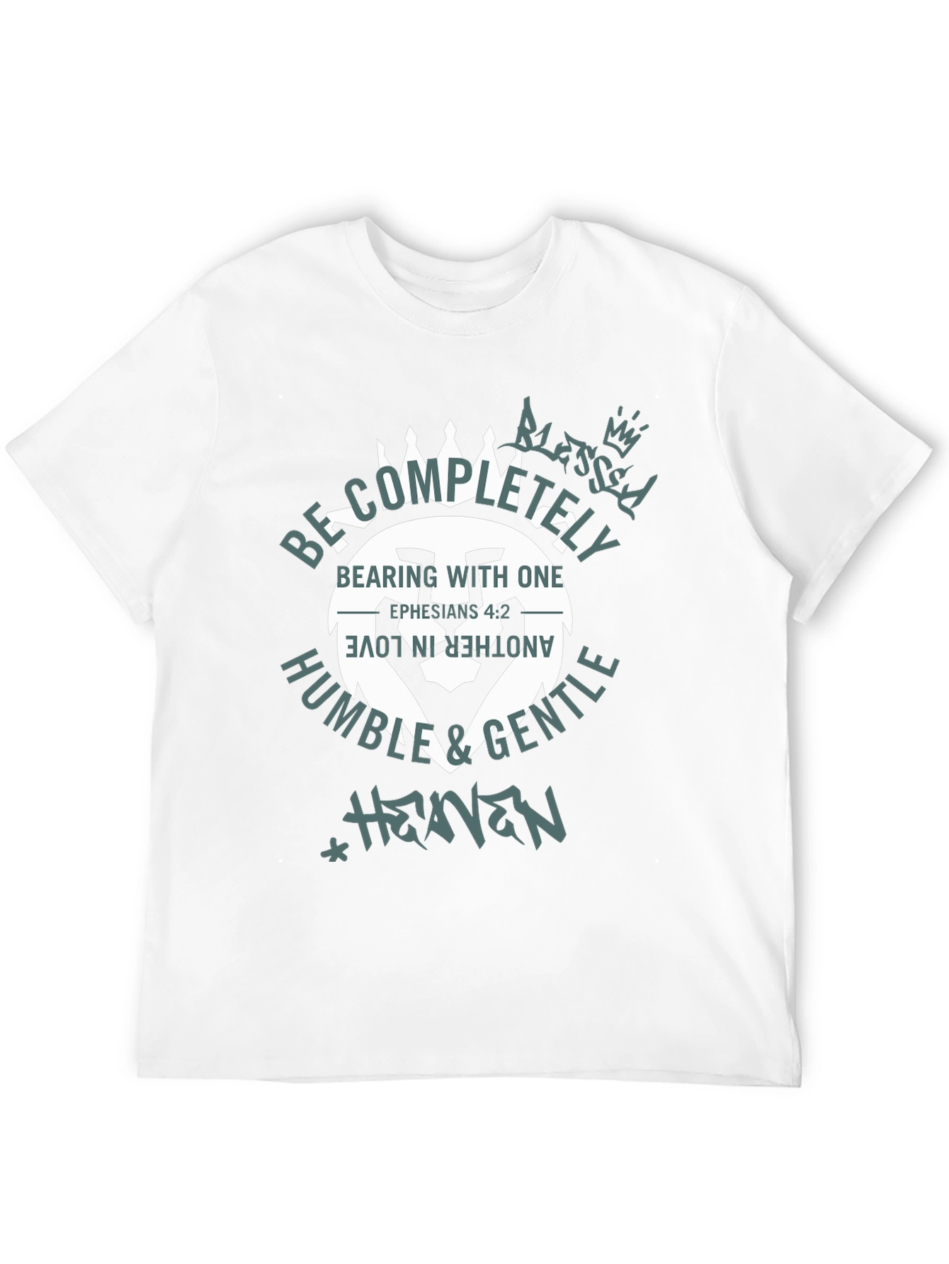 Black Faith-Inspired Lion T-Shirt view 12