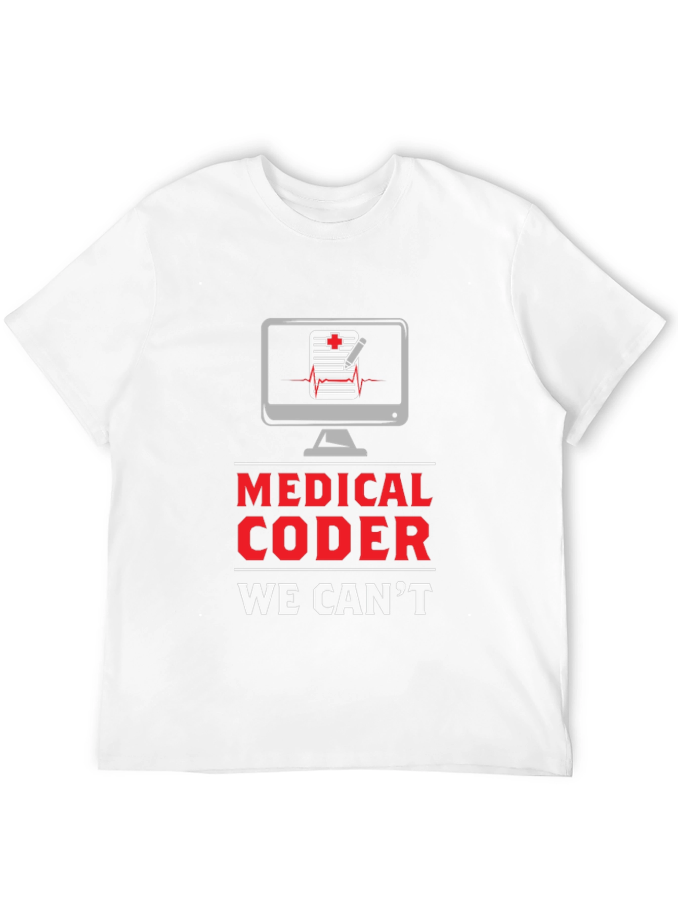 Black Medical Coder Graphic Tee - Coding Humor T-Shirt view 12