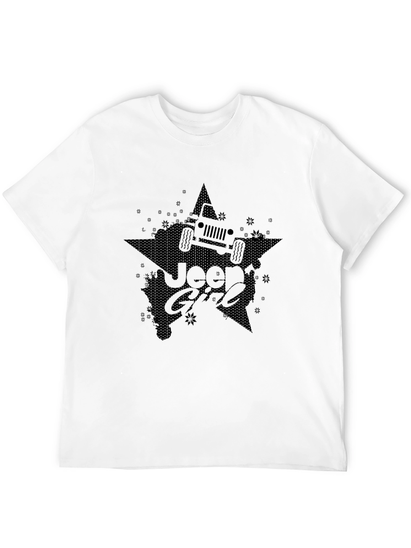 Black Jeep Girl Star Graphic Tee - Black view 12