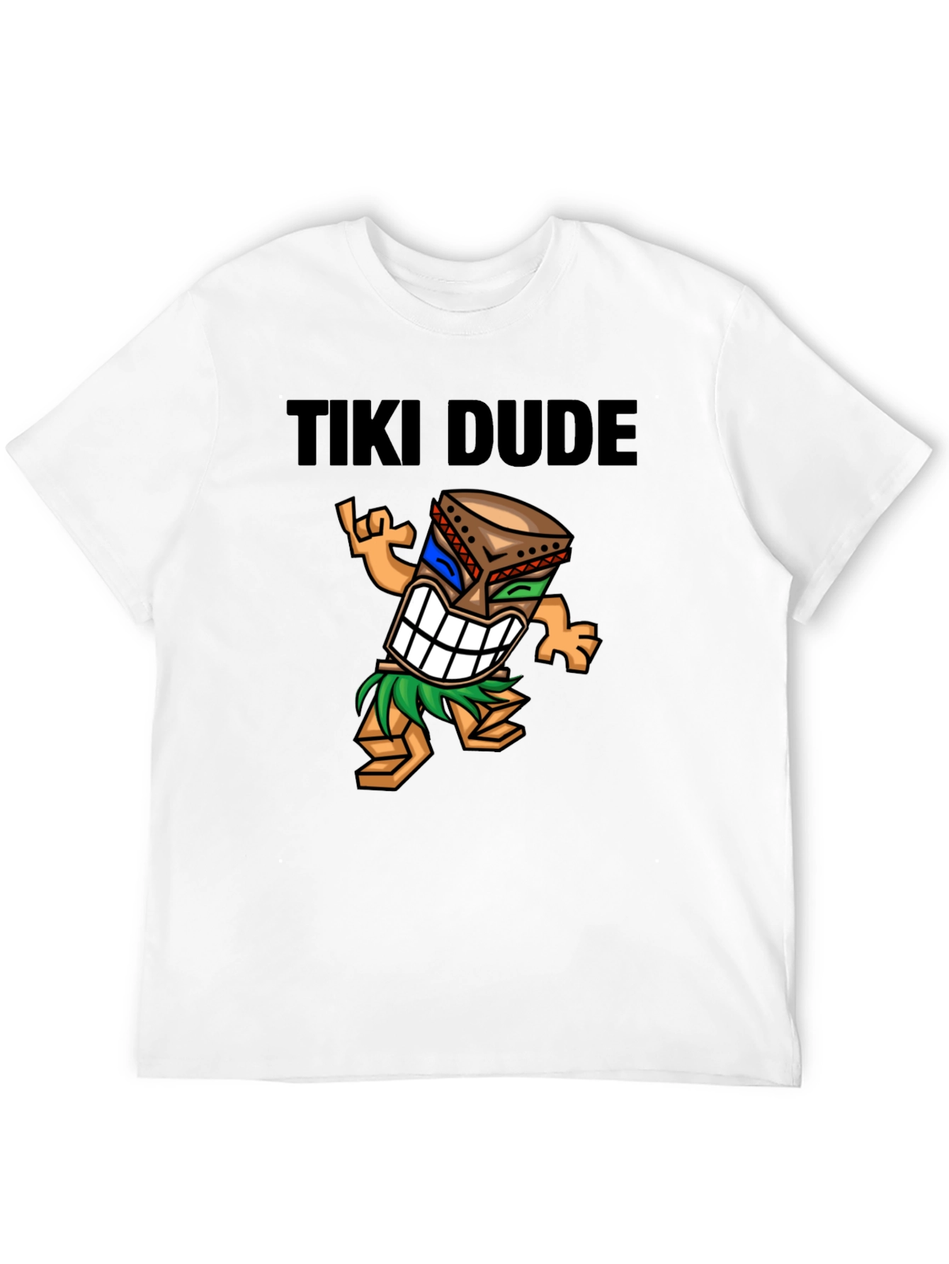 Black Tiki Dude Black T-Shirt view 12