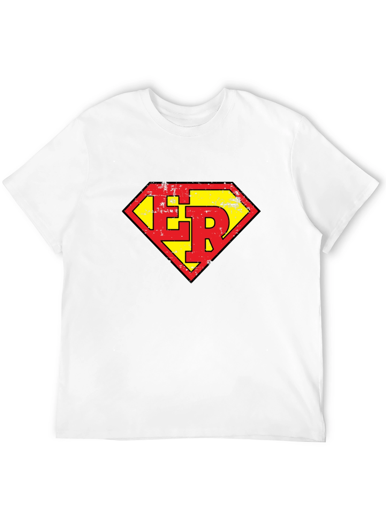 Black ER Super Hero Style Graphic Tee - Black view 12