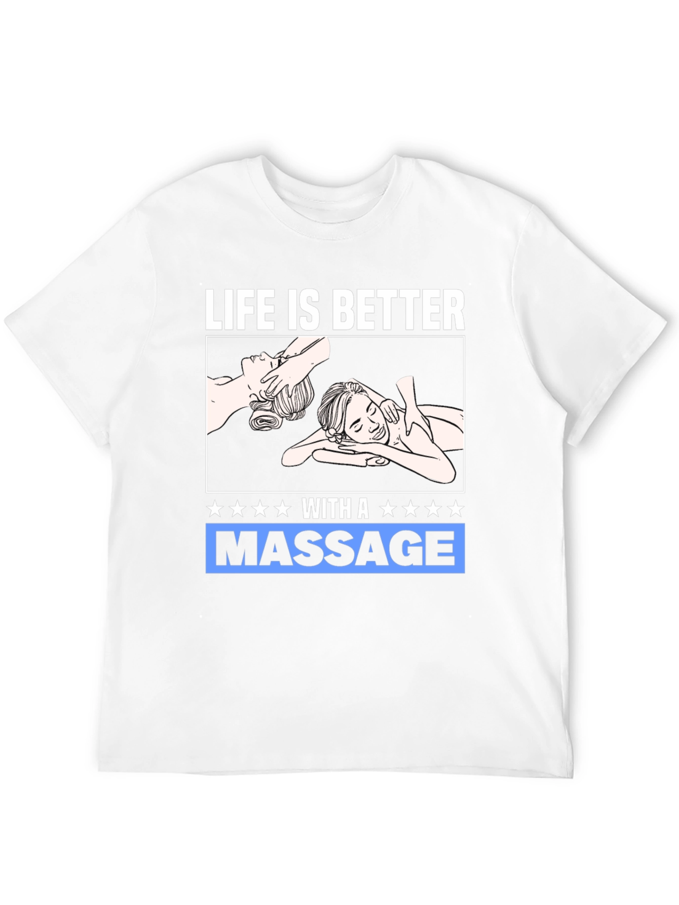 Black Relaxation Massage T-Shirt view 12