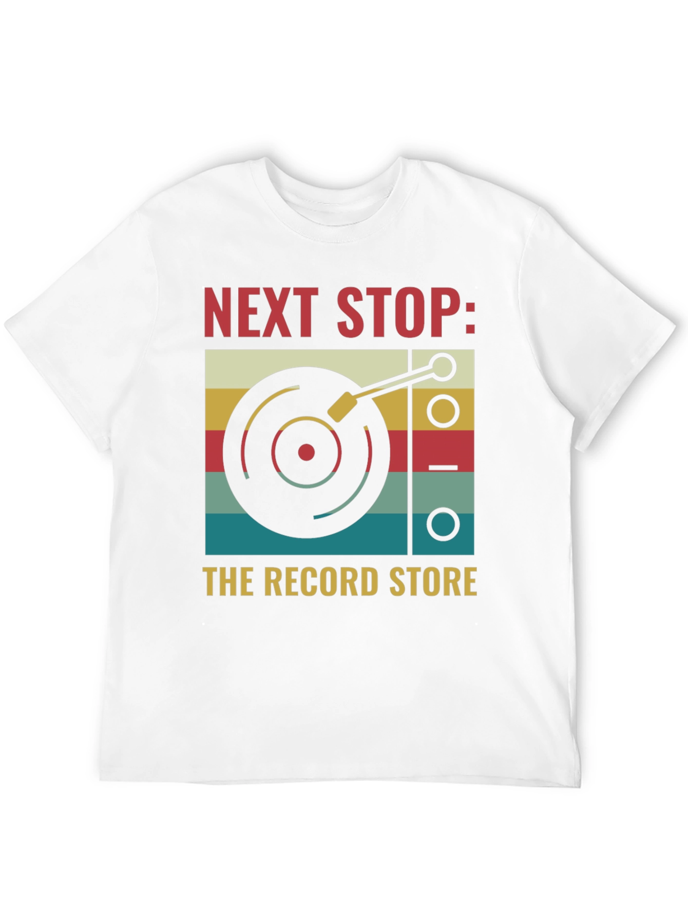 Black Next Stop Record Store Graphic Tee view 12