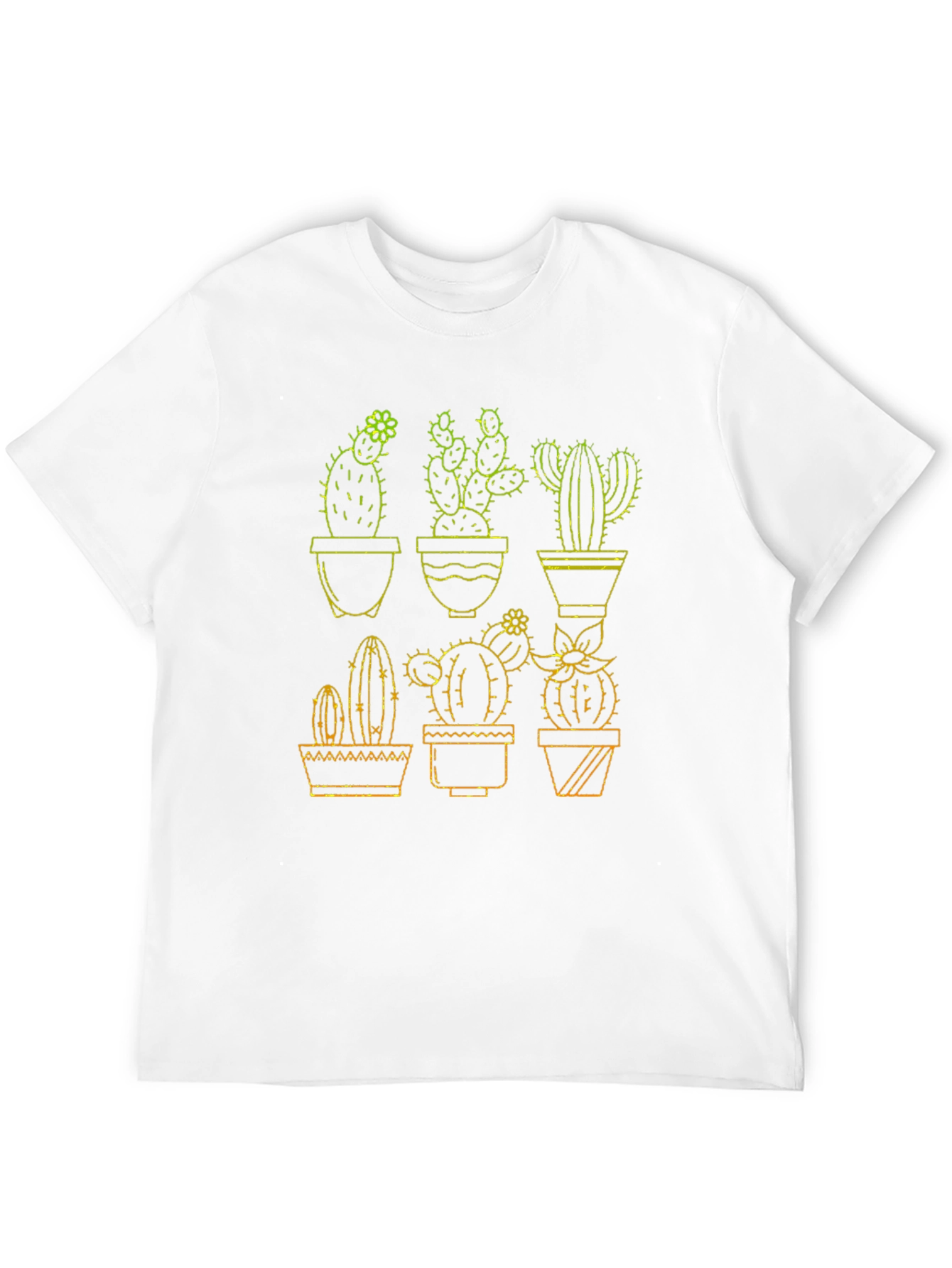 Black Cactus Graphic Tee - Black Cotton T-Shirt view 12