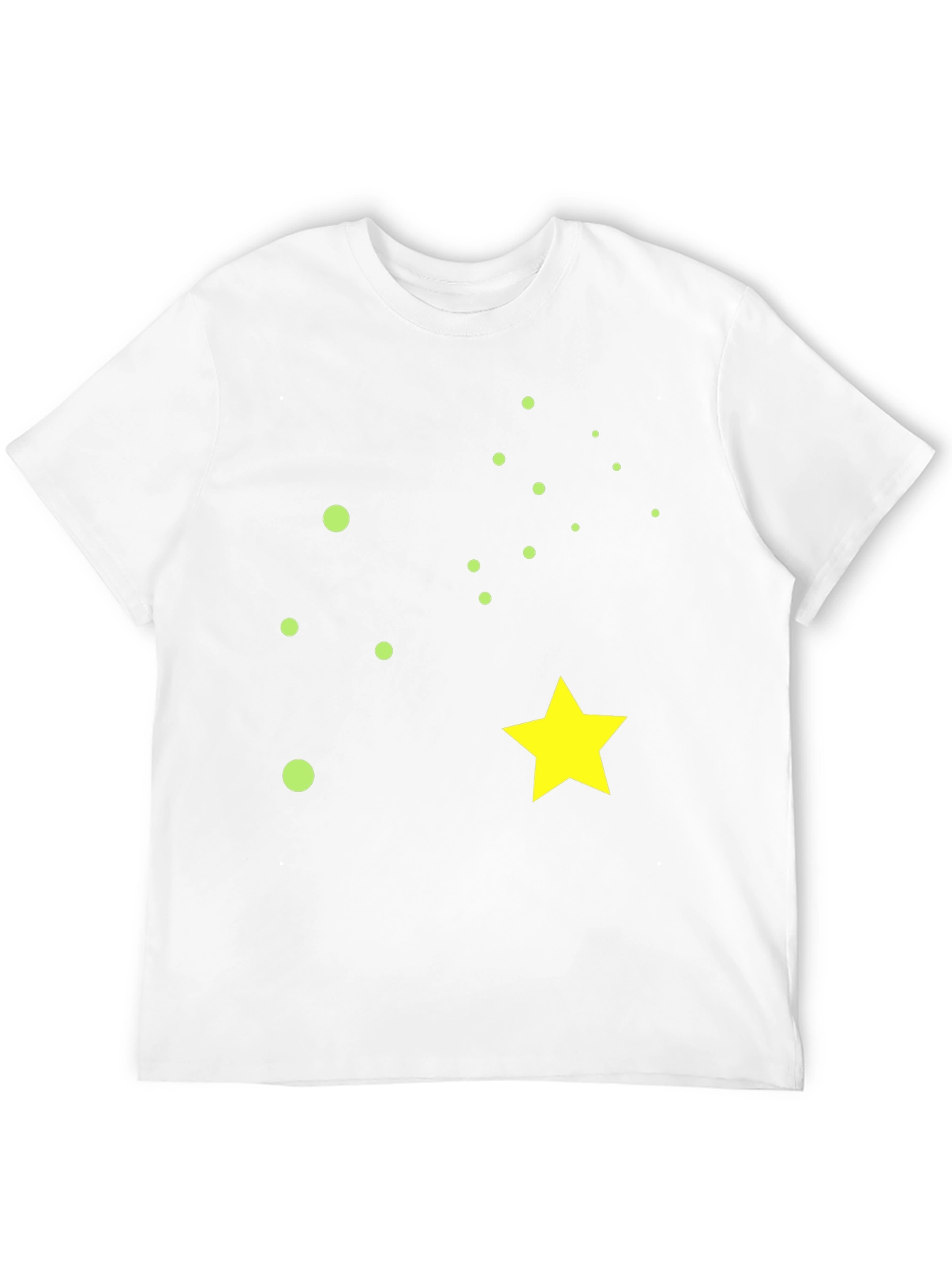 Black Starry Night Black Cotton T-Shirt view 12