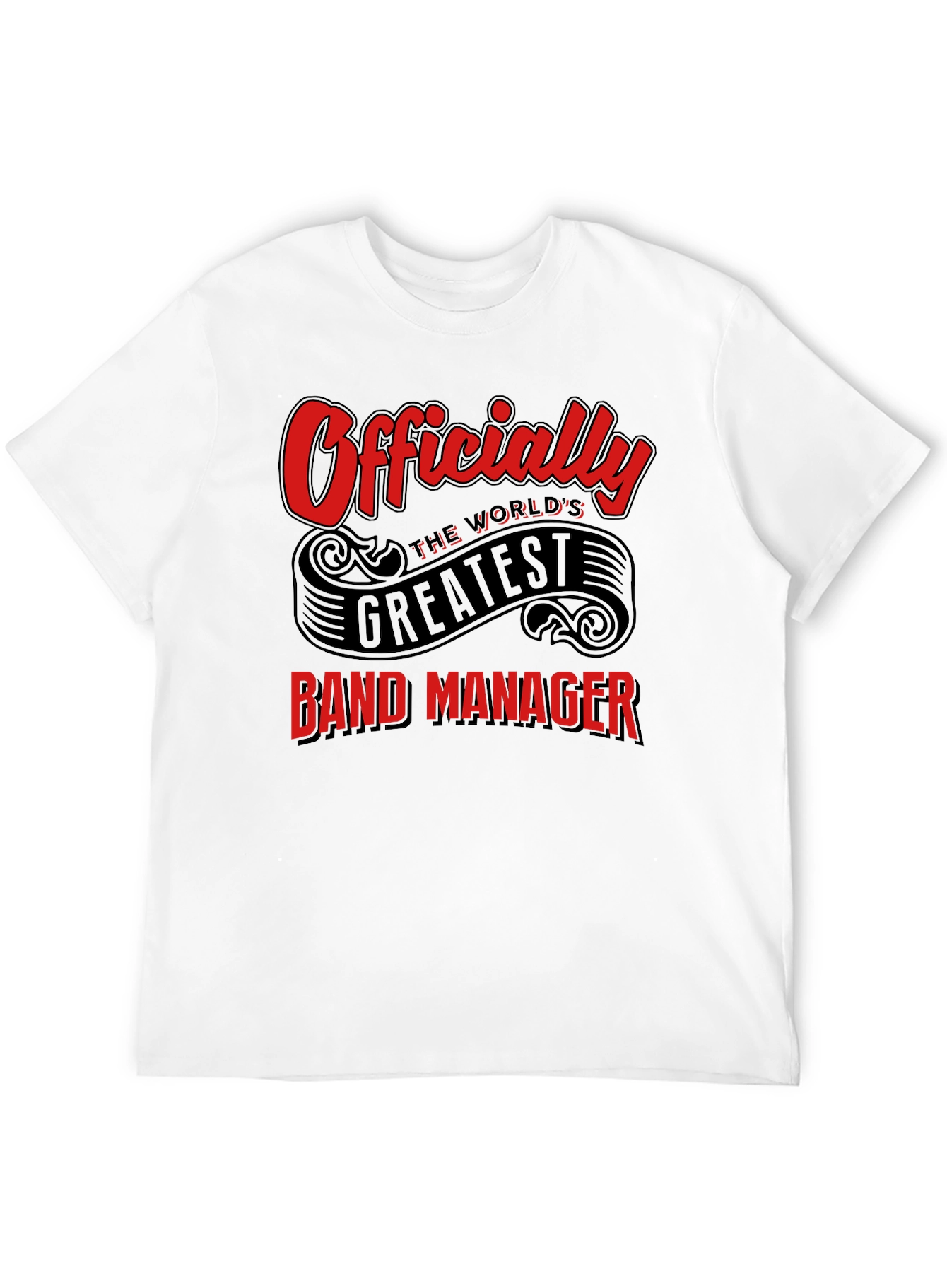 Black Officially the World's Greatest Band Manager T-Shirt view 12