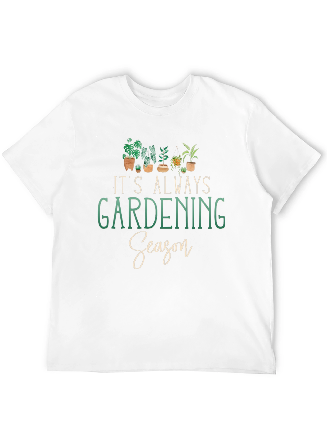 Black Gardening Season T-Shirt - Plant Lover Tee view 12