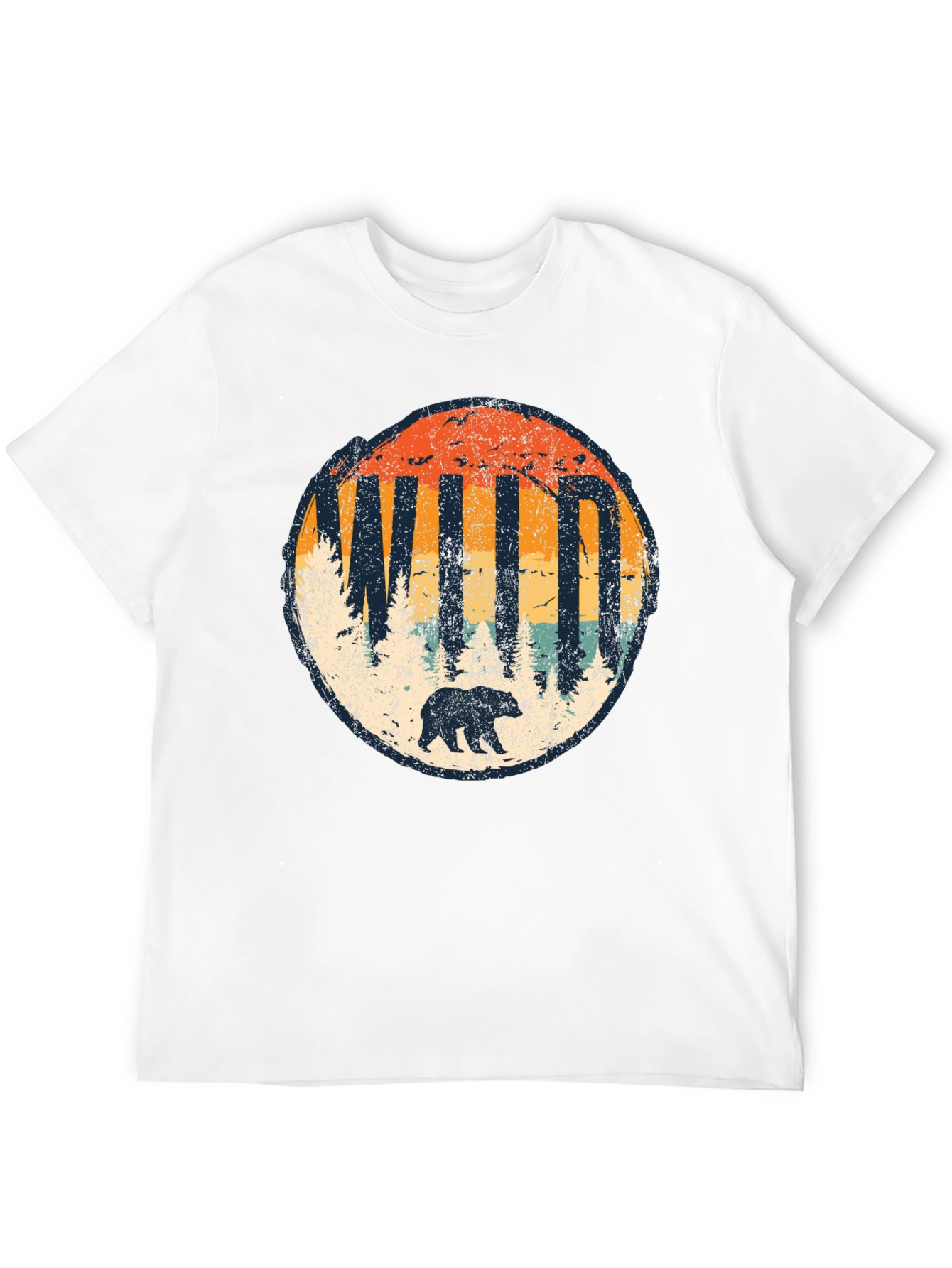 Black Wild Bear Graphic Tee - Nature Inspired Unisex Shirt view 12