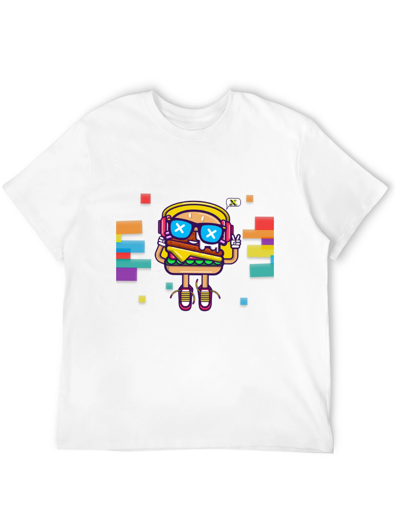 Black Cool Burger Graphic Tee - Unisex view 12