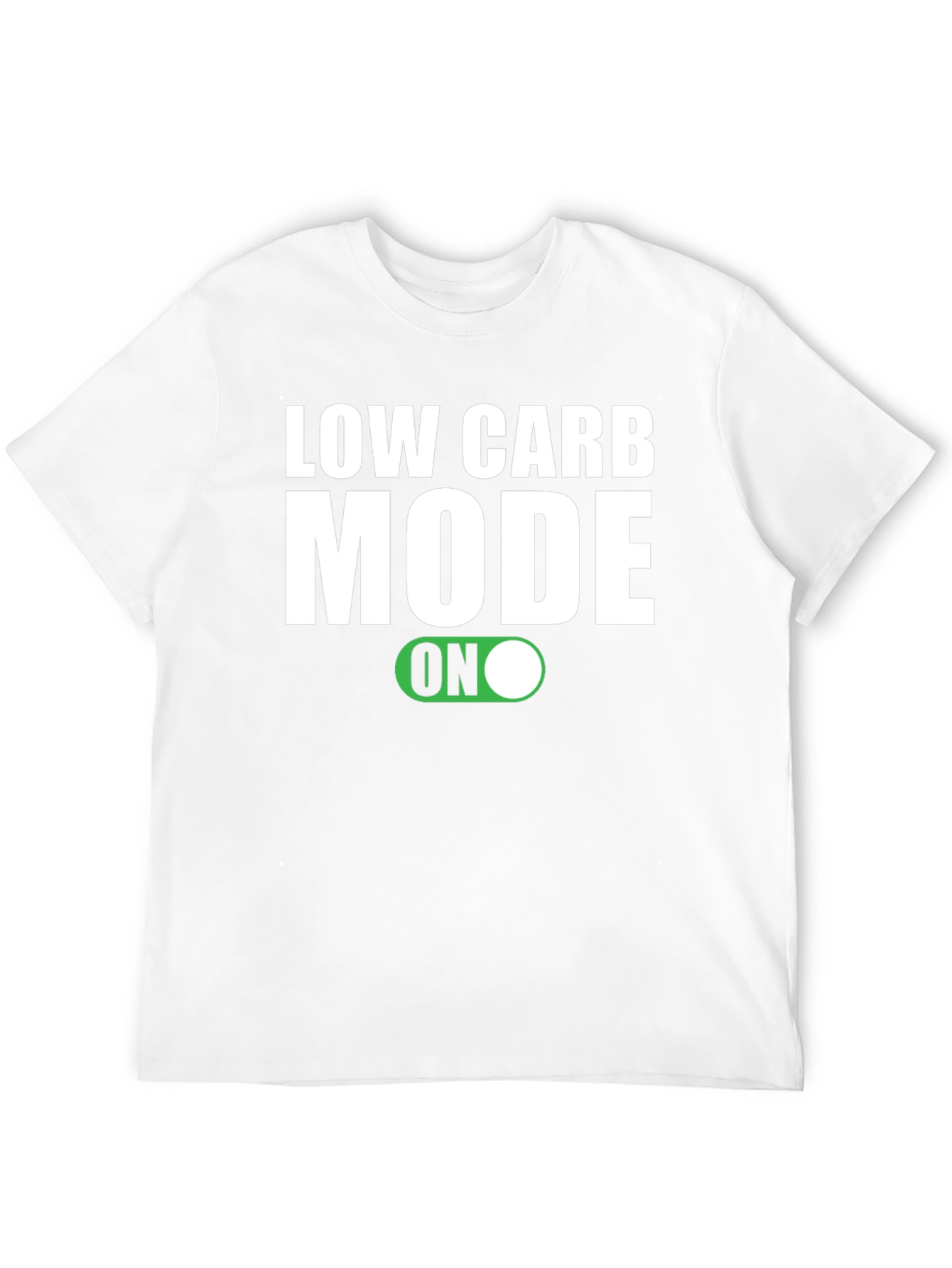 Low Carb Mode ON Black T-Shirt - 12