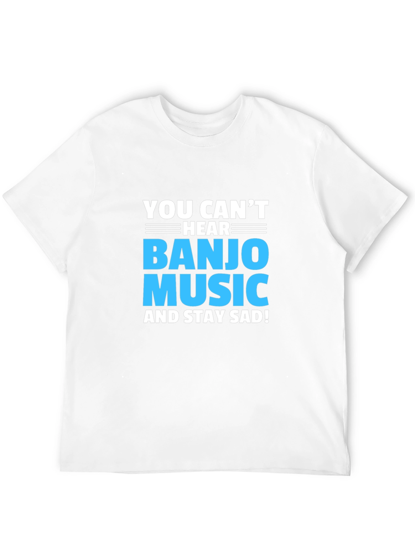Black Banjo Music T-Shirt: Stay Happy view 12