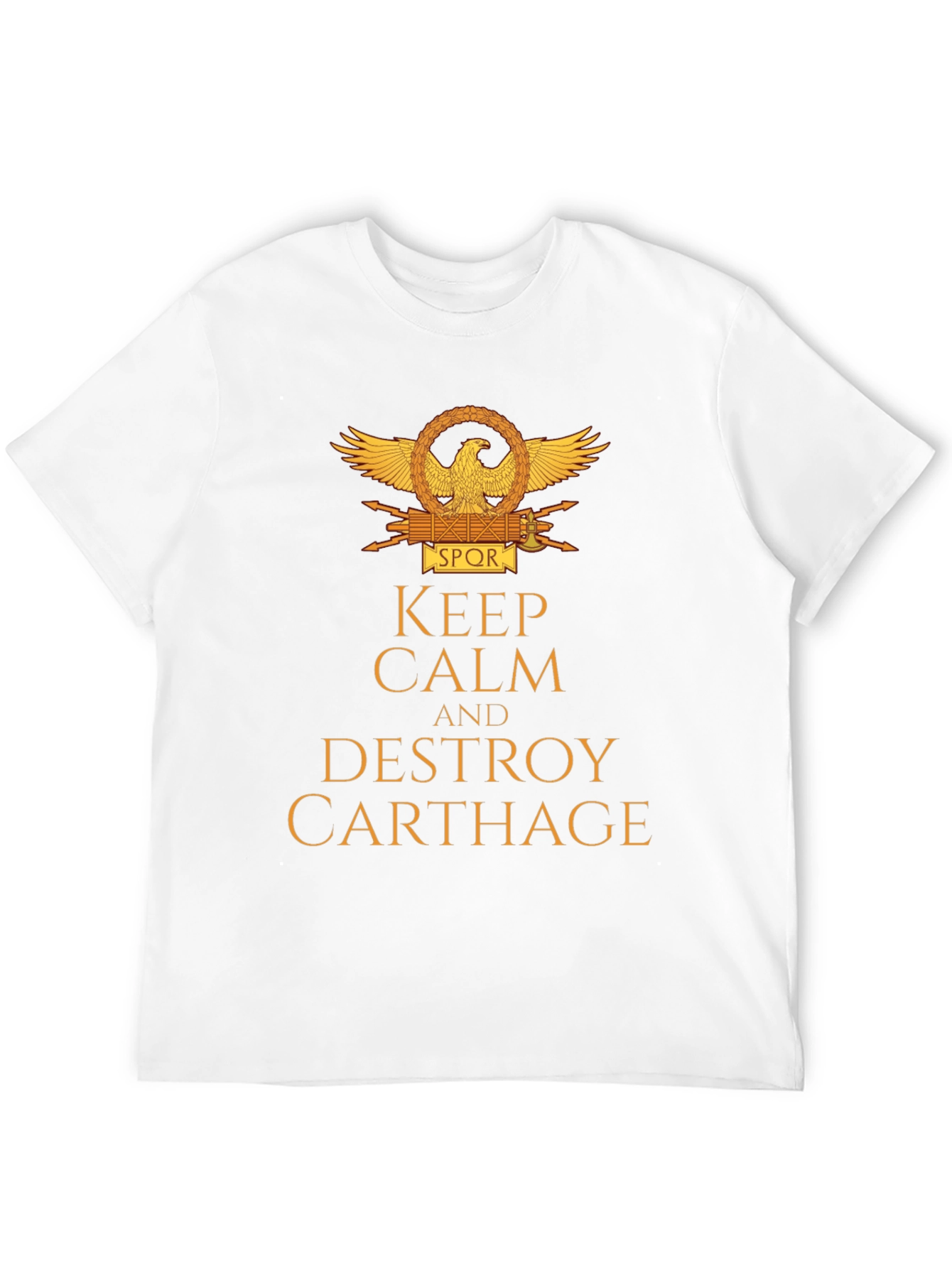 Black Keep Calm & Destroy Carthage T-Shirt view 12