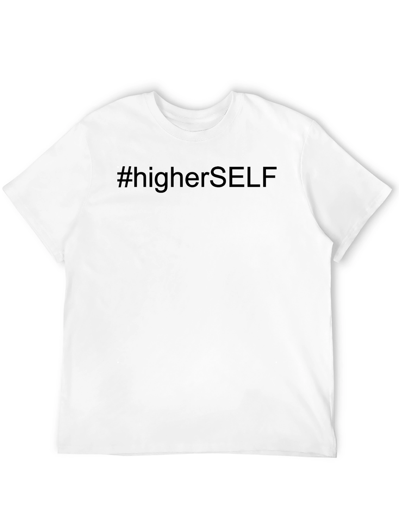 Black #higherSELF Black Graphic Tee - Men's Casual T-Shirt view 12