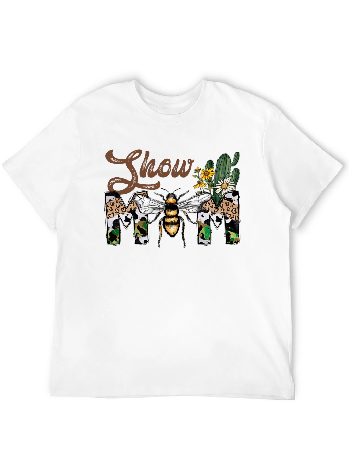 Black Show Mom Bee Graphic T-Shirt view 12