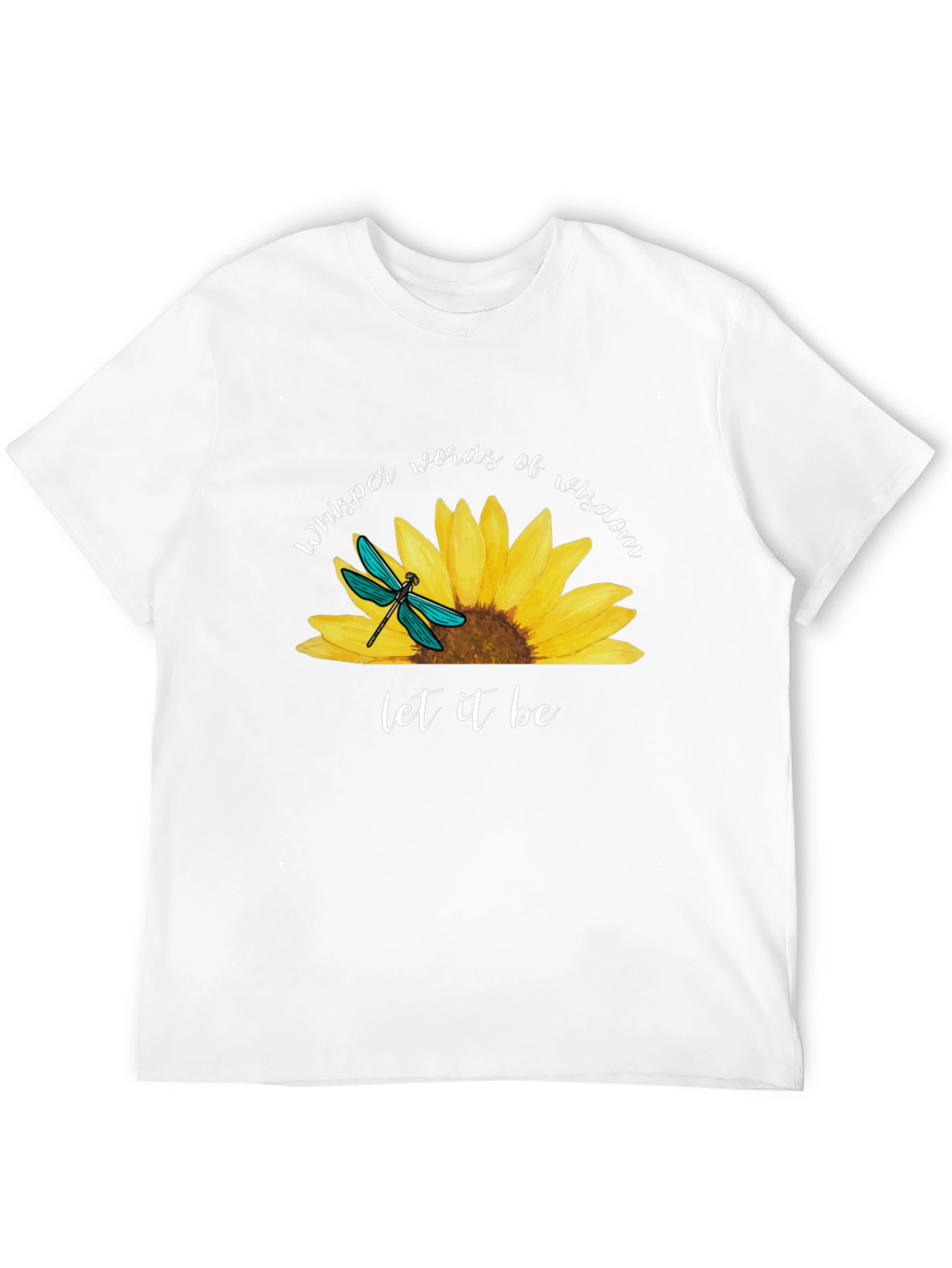 Black Sunflower Dragonfly Graphic Tee view 12
