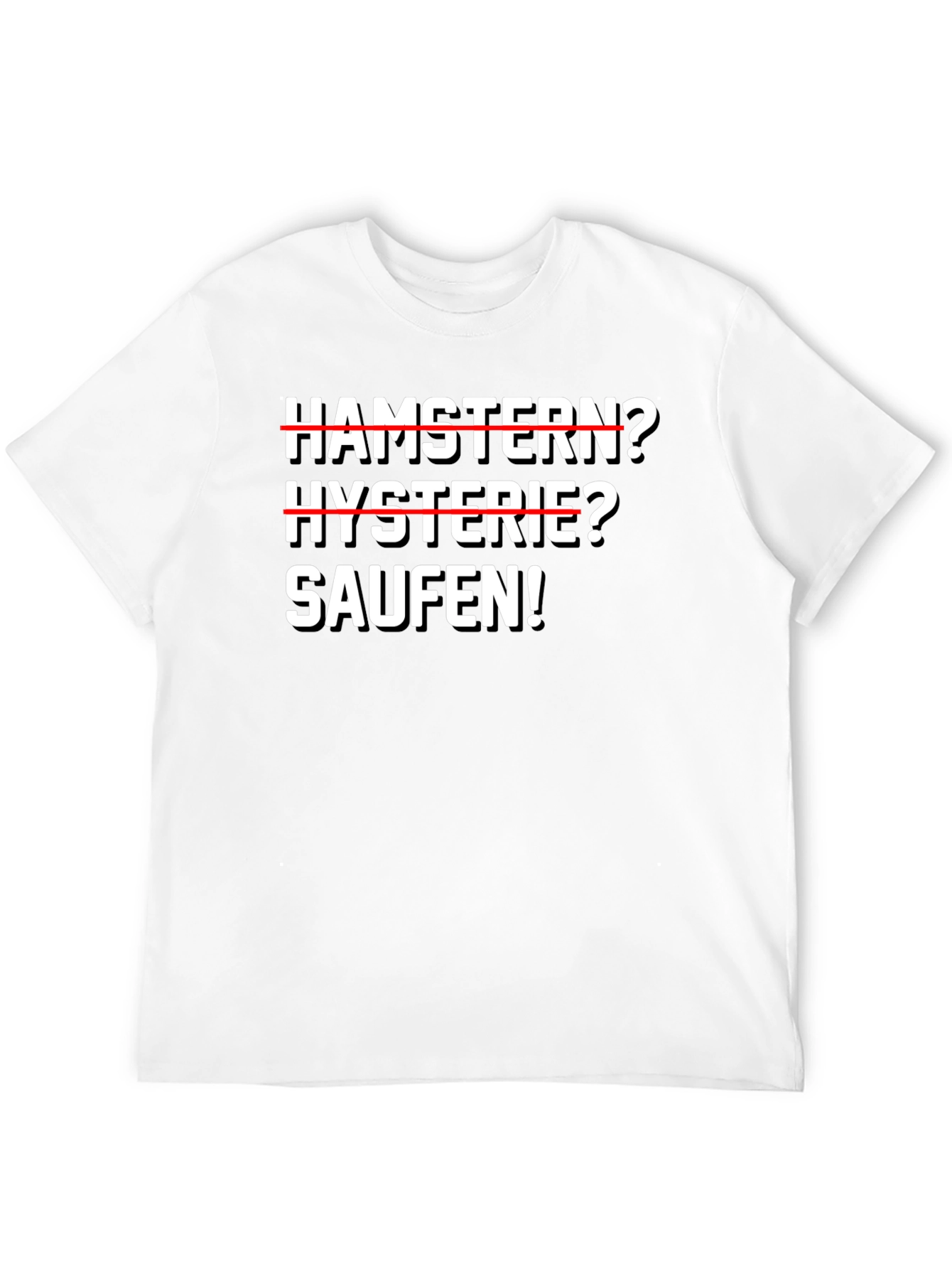 Black Hamstern? Hysterie? Saufen! Black T-Shirt view 12