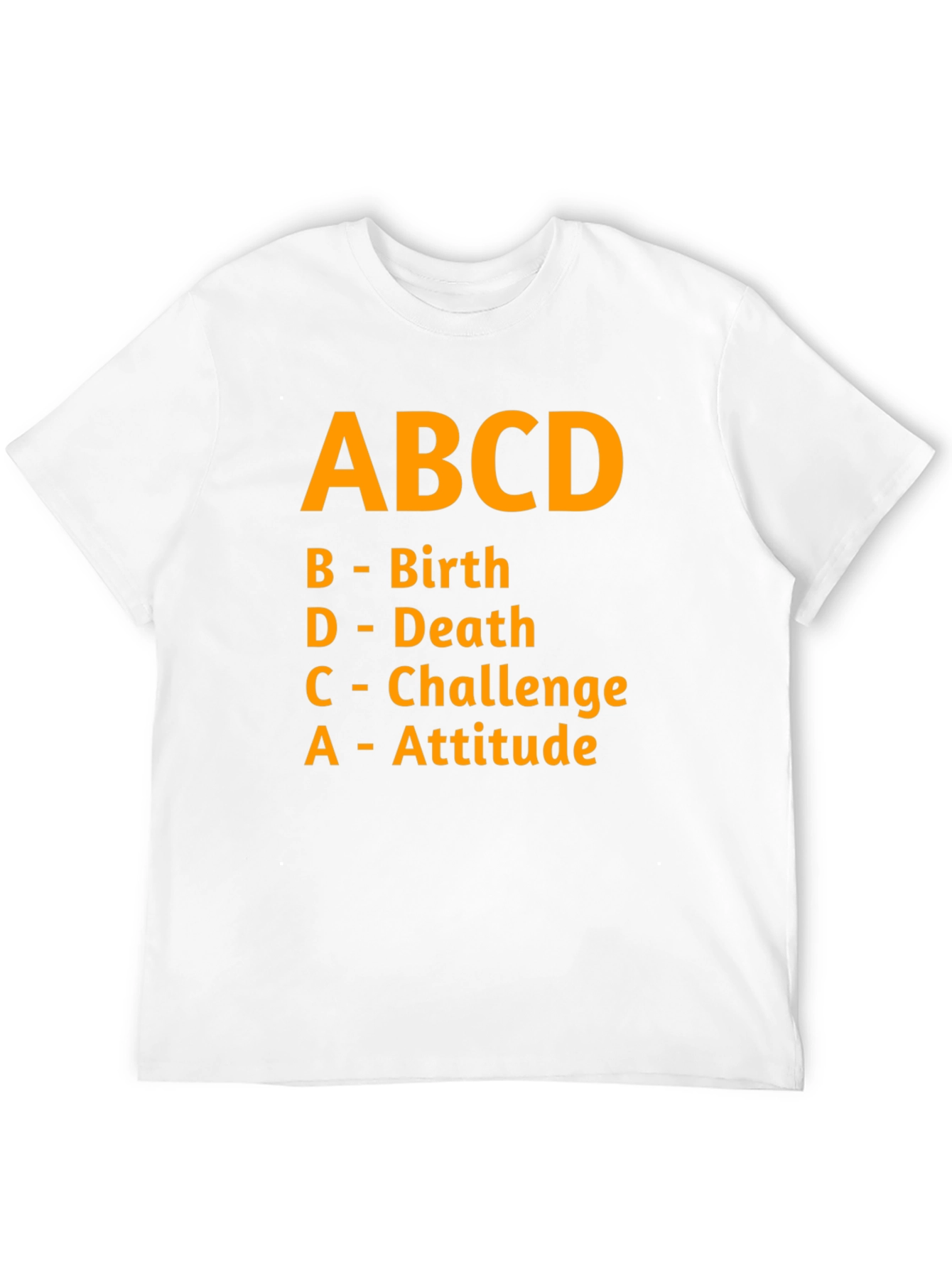 Black ABCD: Birth Death Challenge Attitude Graphic Tee view 12