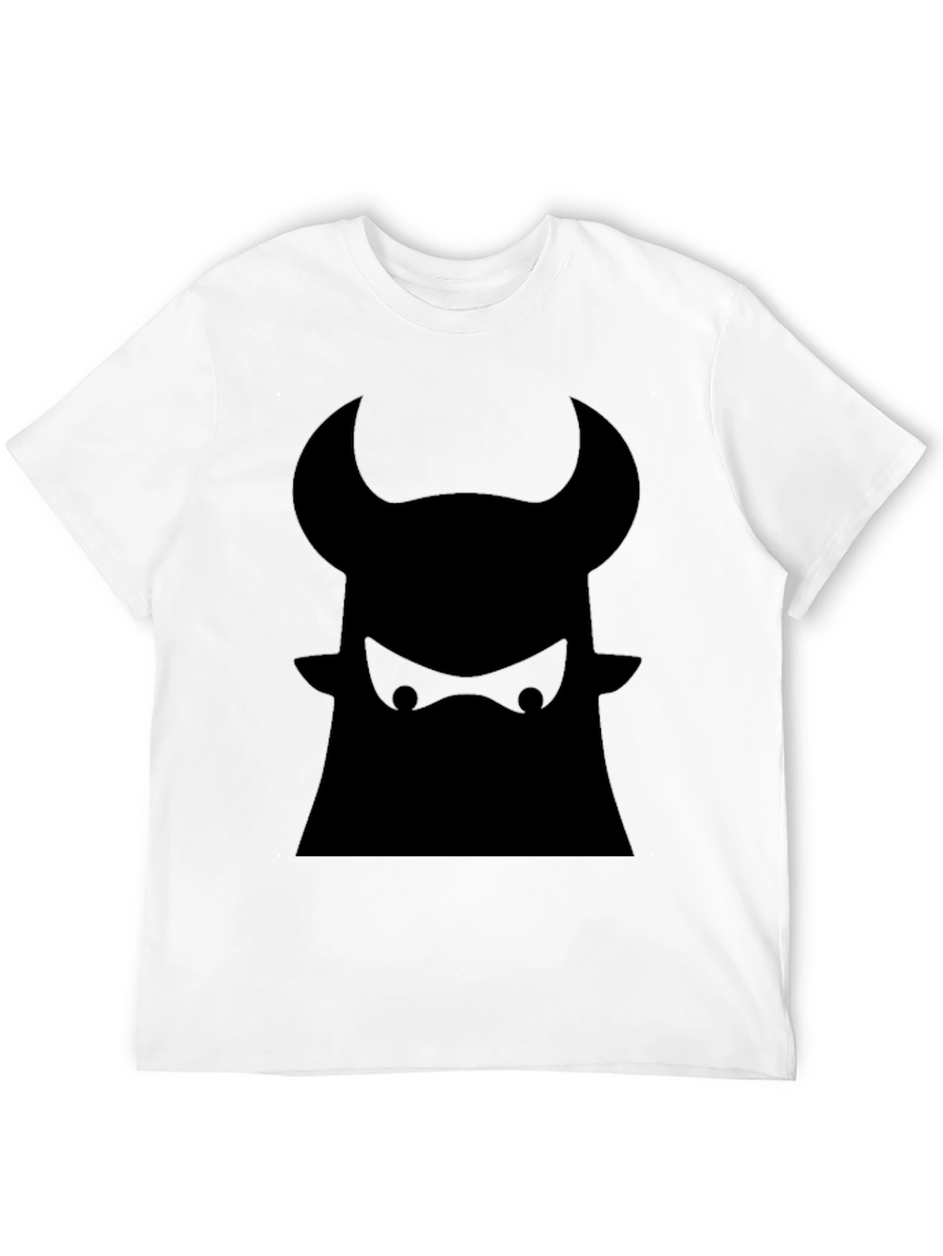Black Bull Graphic Tee - Bold Black Cotton T-Shirt view 12