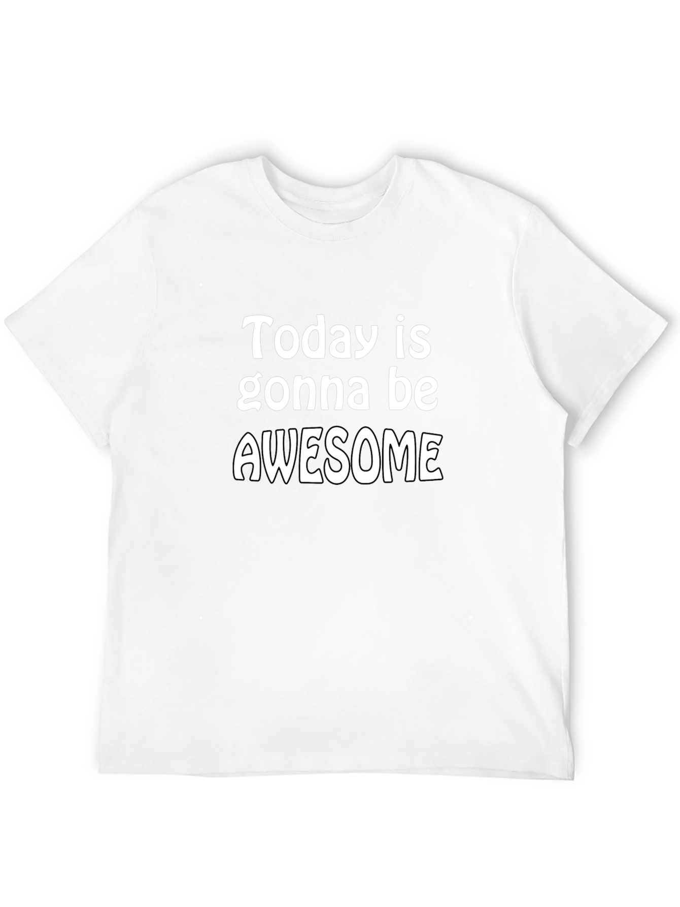 Awesome Day Graphic Tee - Black Cotton T-Shirt - 12