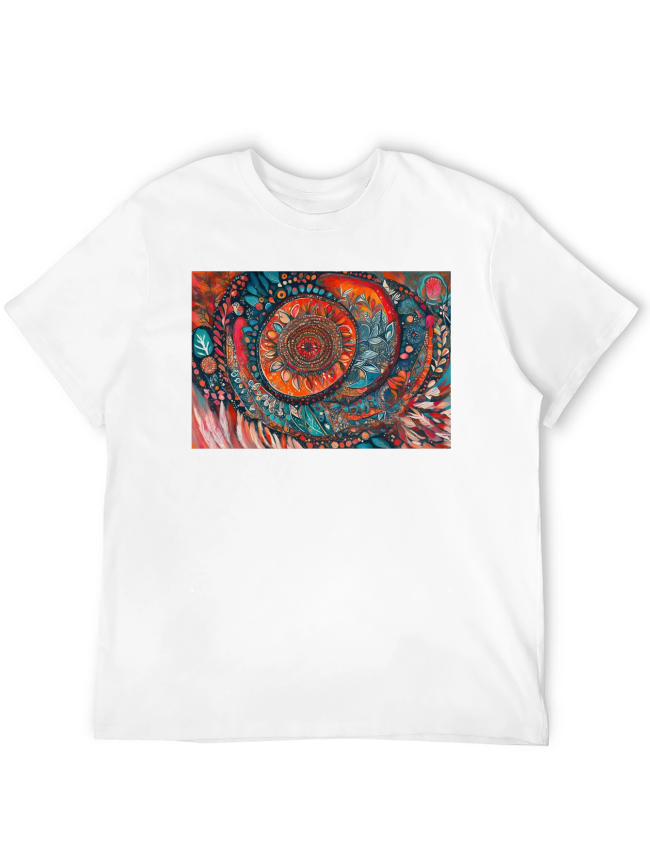 Black Abstract Art Print Black T-Shirt view 12
