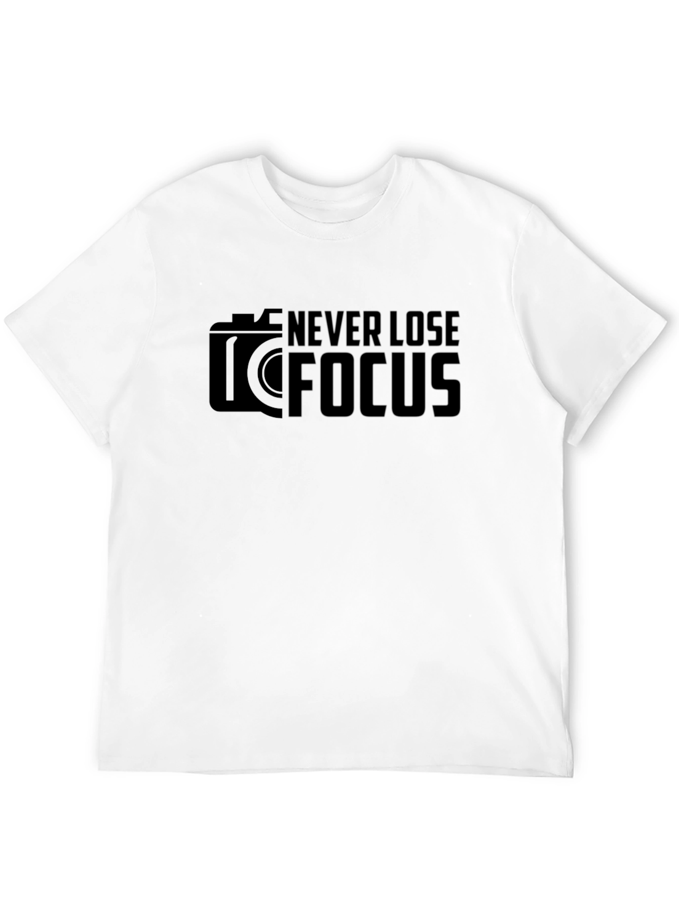 Black Never Lose Focus Graphic Tee view 12