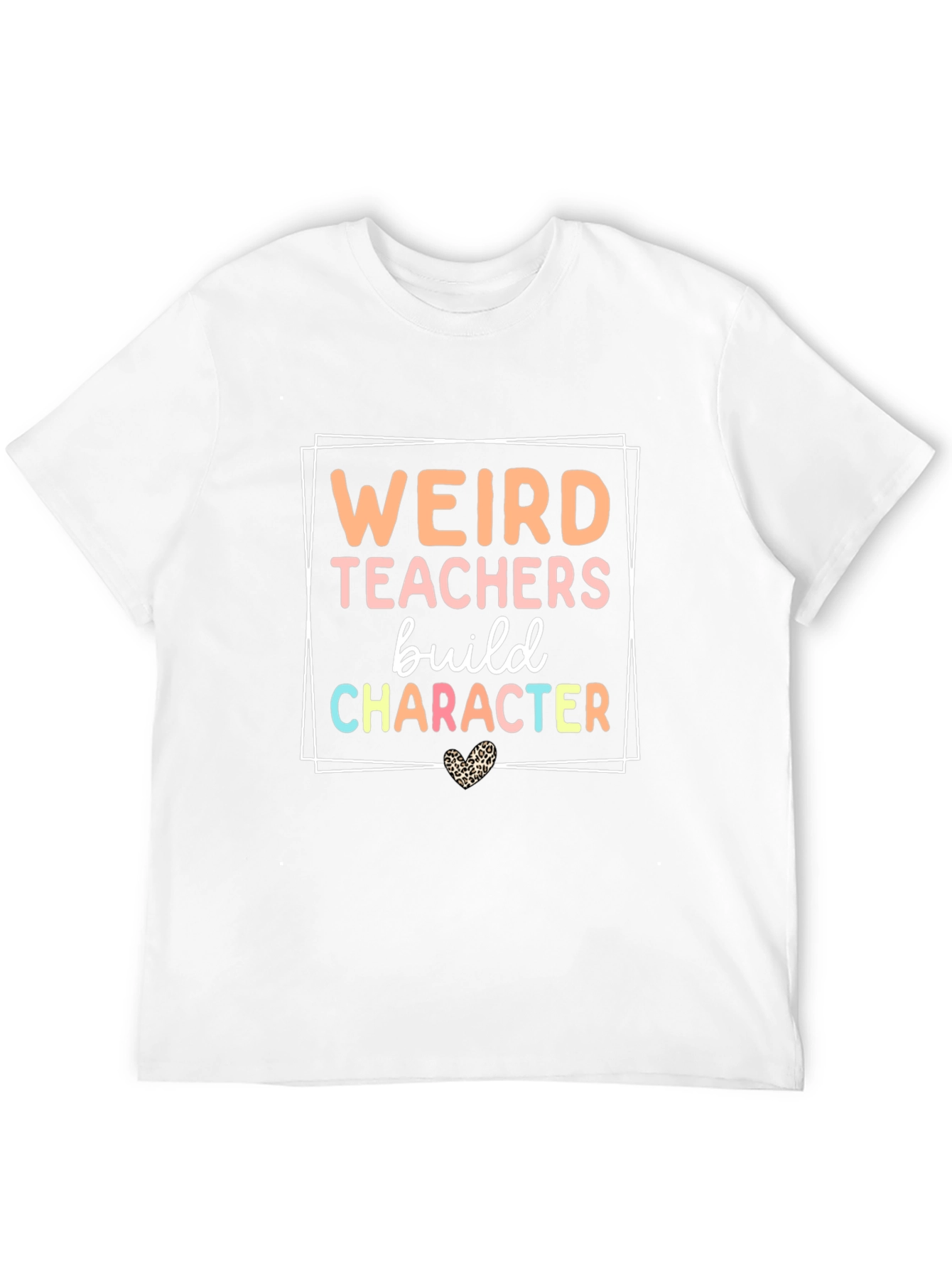 Black Weird Teachers Build Character Graphic Tee view 12