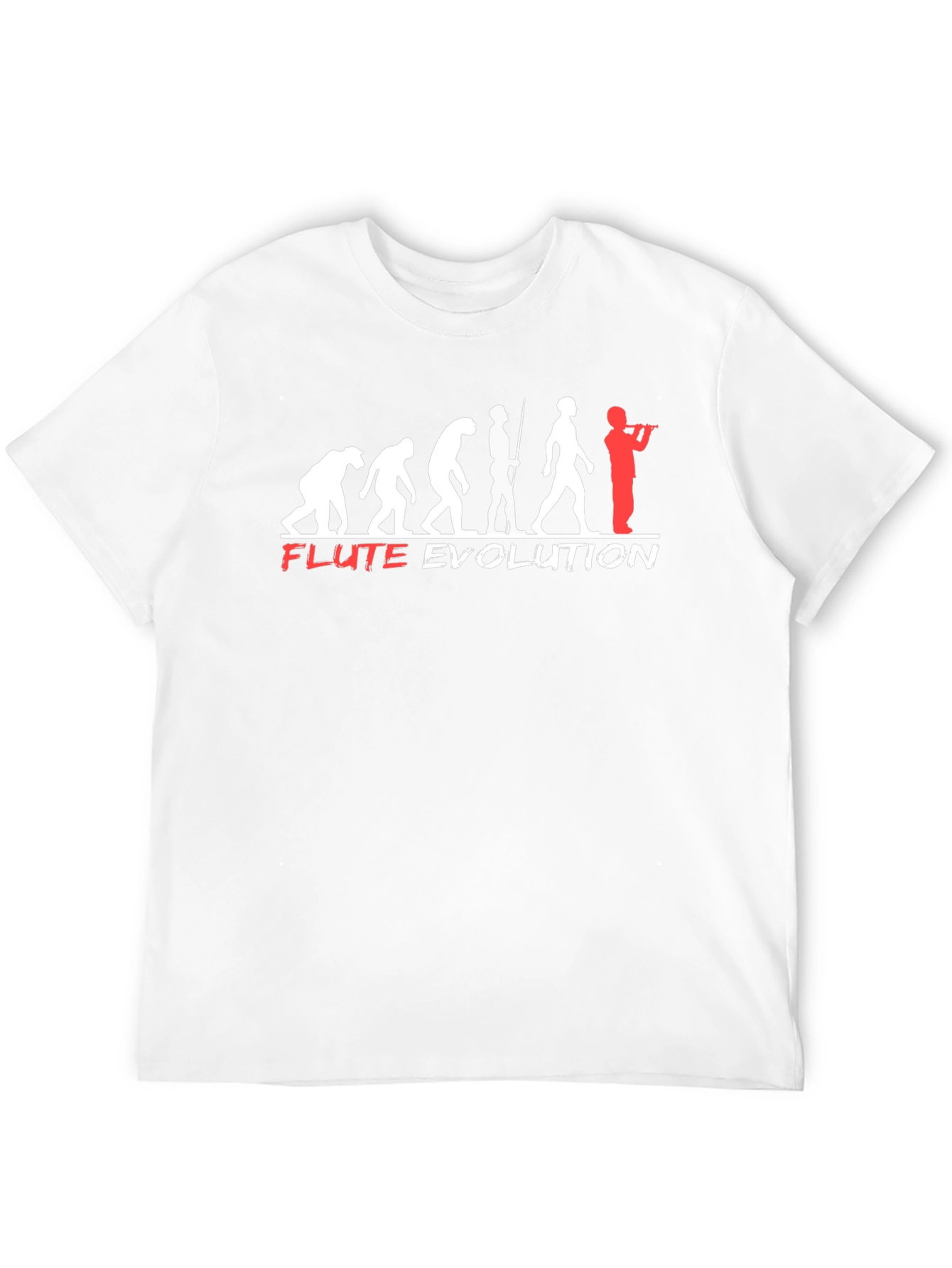 Black Flute Evolution T-Shirt - Funny Music Tee view 12