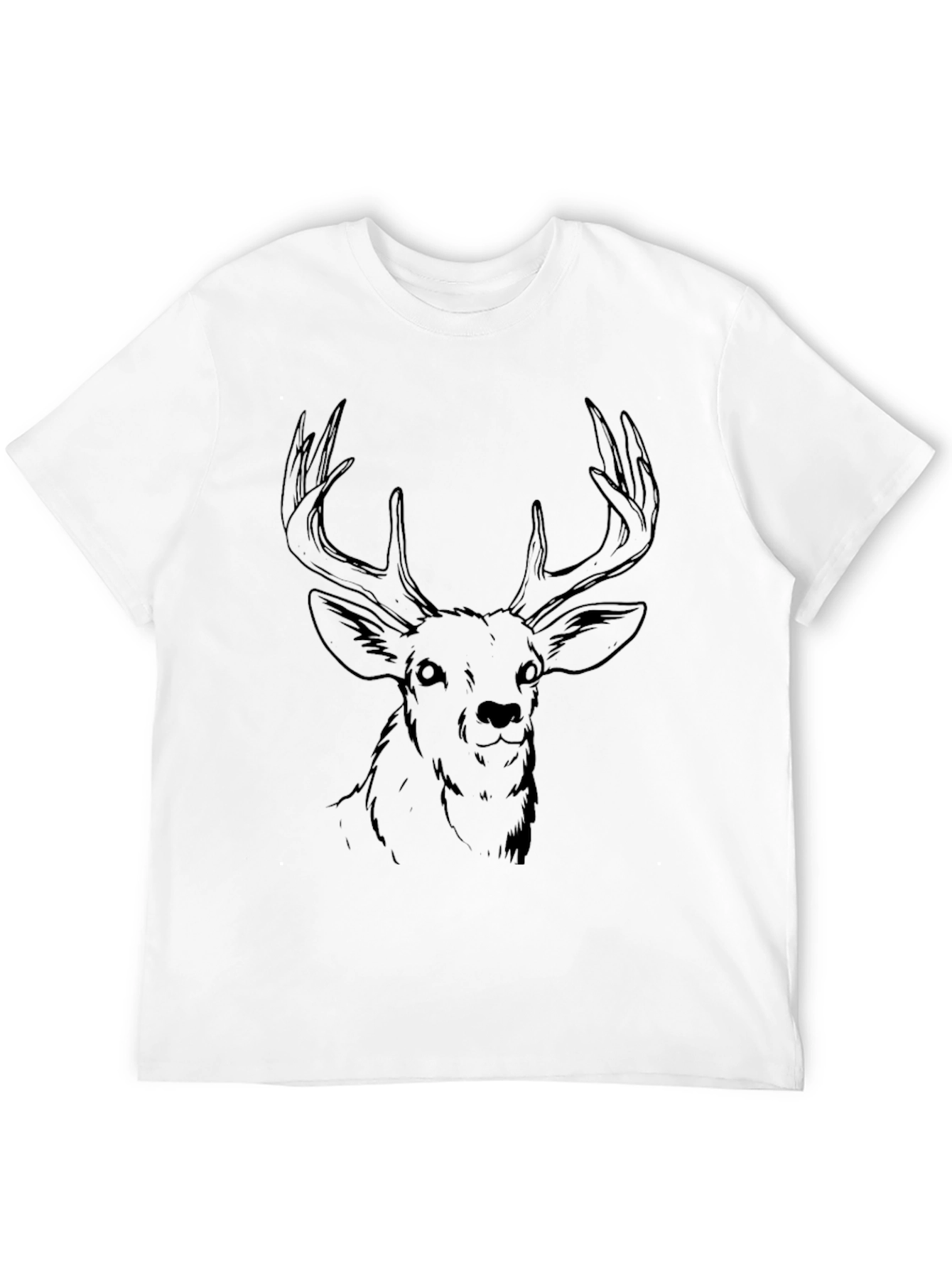 Black Black Deer Graphic Tee - Men's Casual Shirt view 12