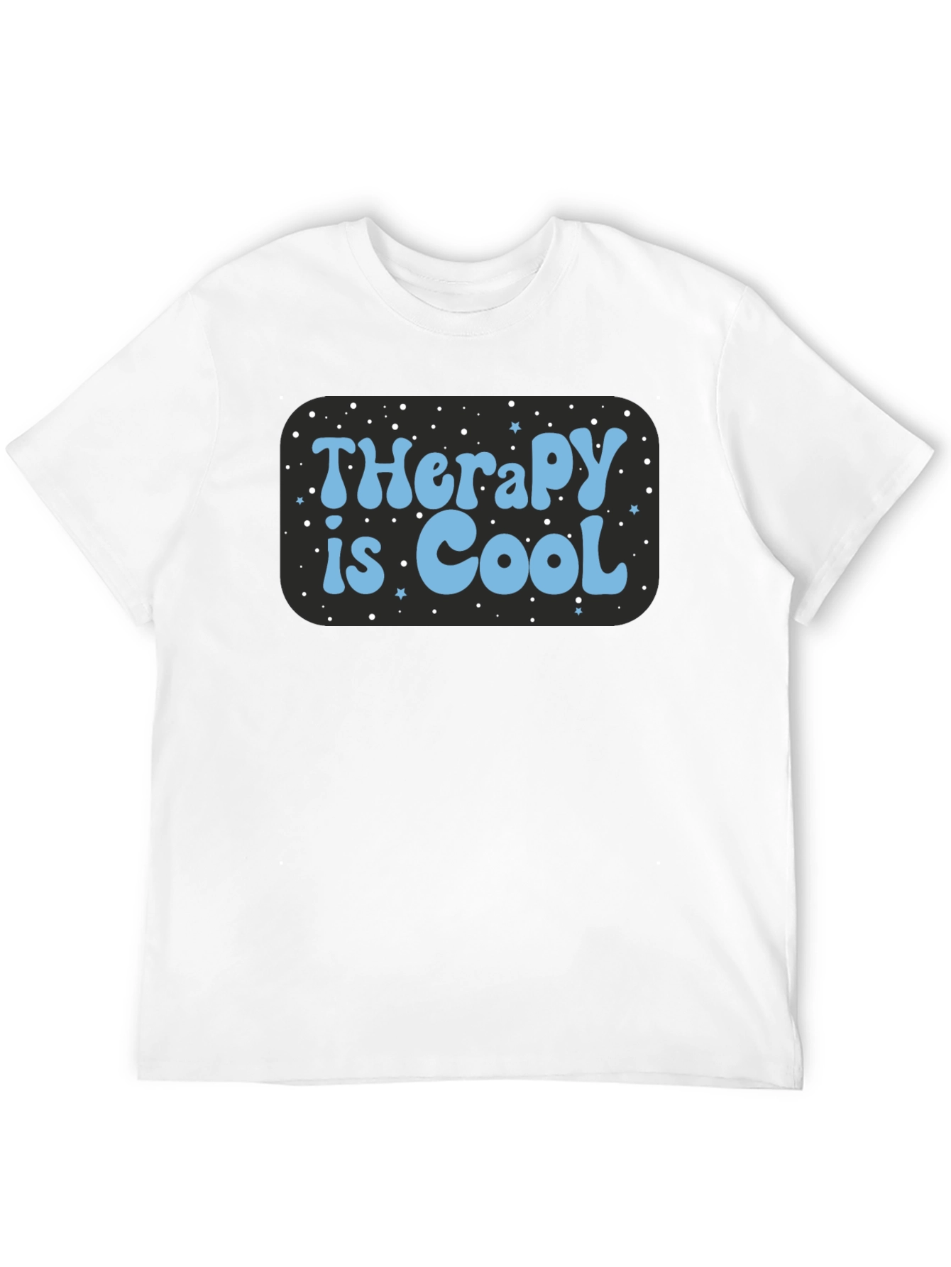 Black Therapy is Cool Graphic T-Shirt view 12