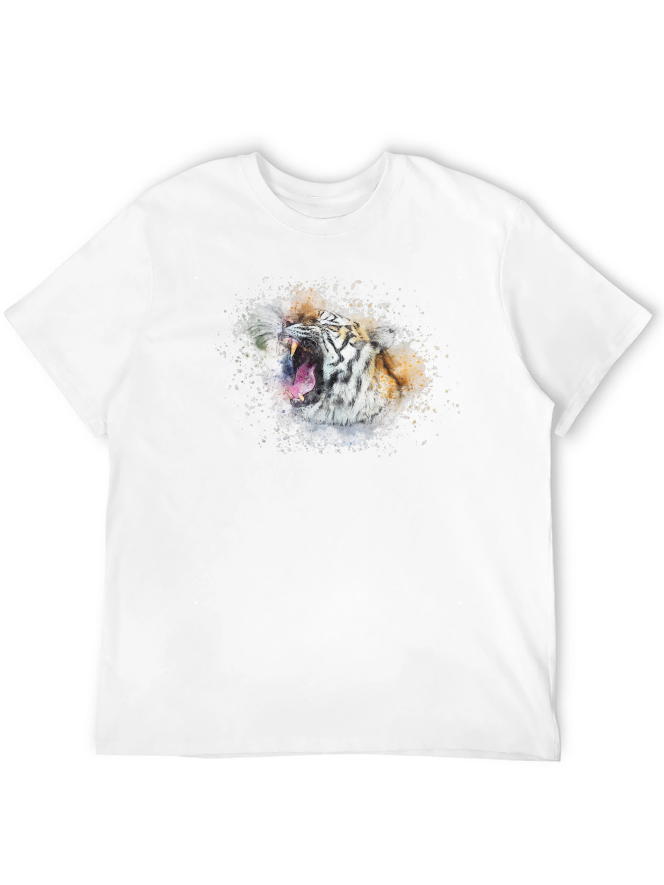 Black Tiger Graphic Tee - Black Cotton Blend view 12