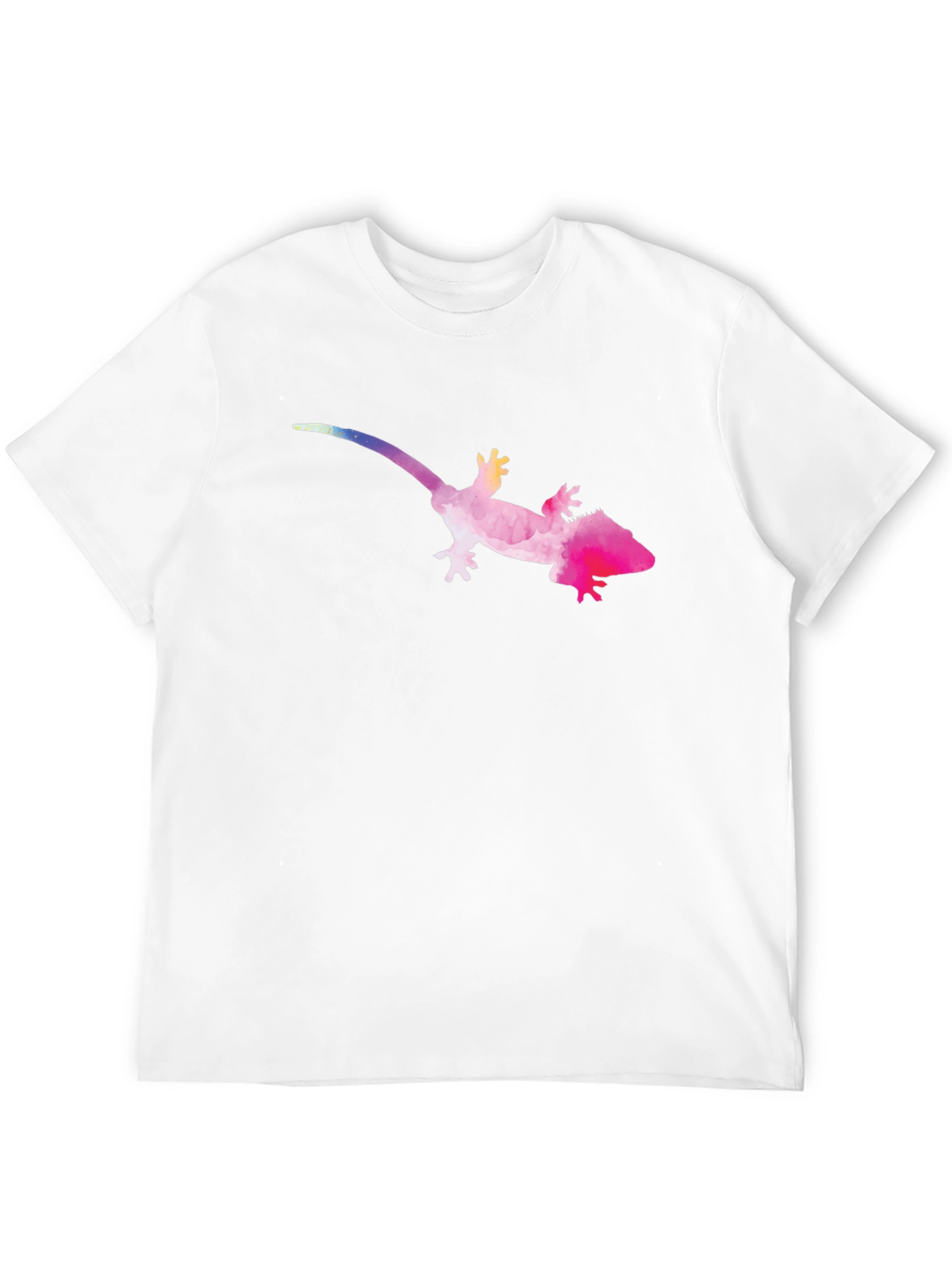 Black Watercolor Gecko Graphic Tee - Black view 12