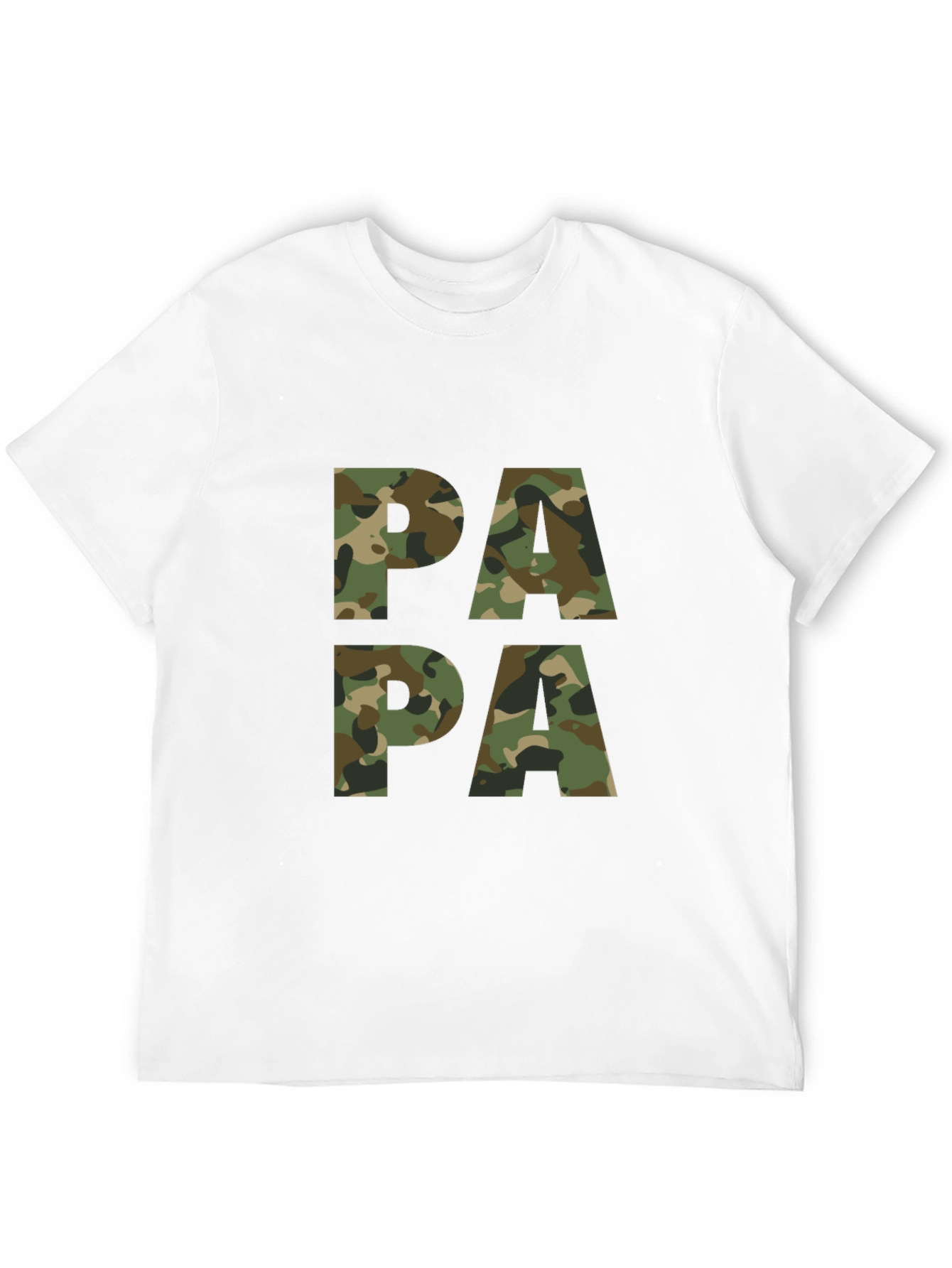 Black Camo Papa T-Shirt - Military Father's Day Tee view 12
