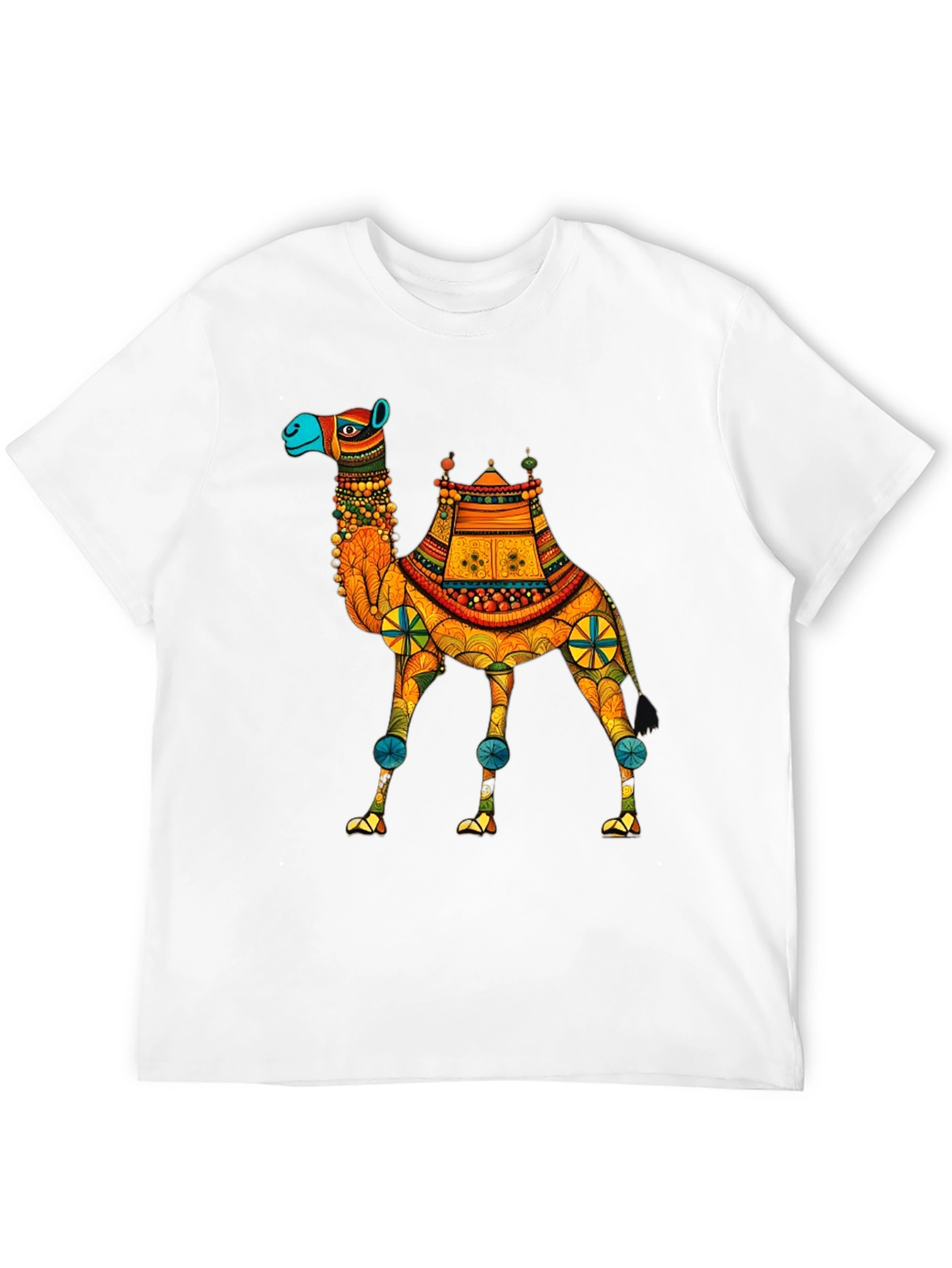 Black Camel Graphic Print T-Shirt - Unique Design view 12
