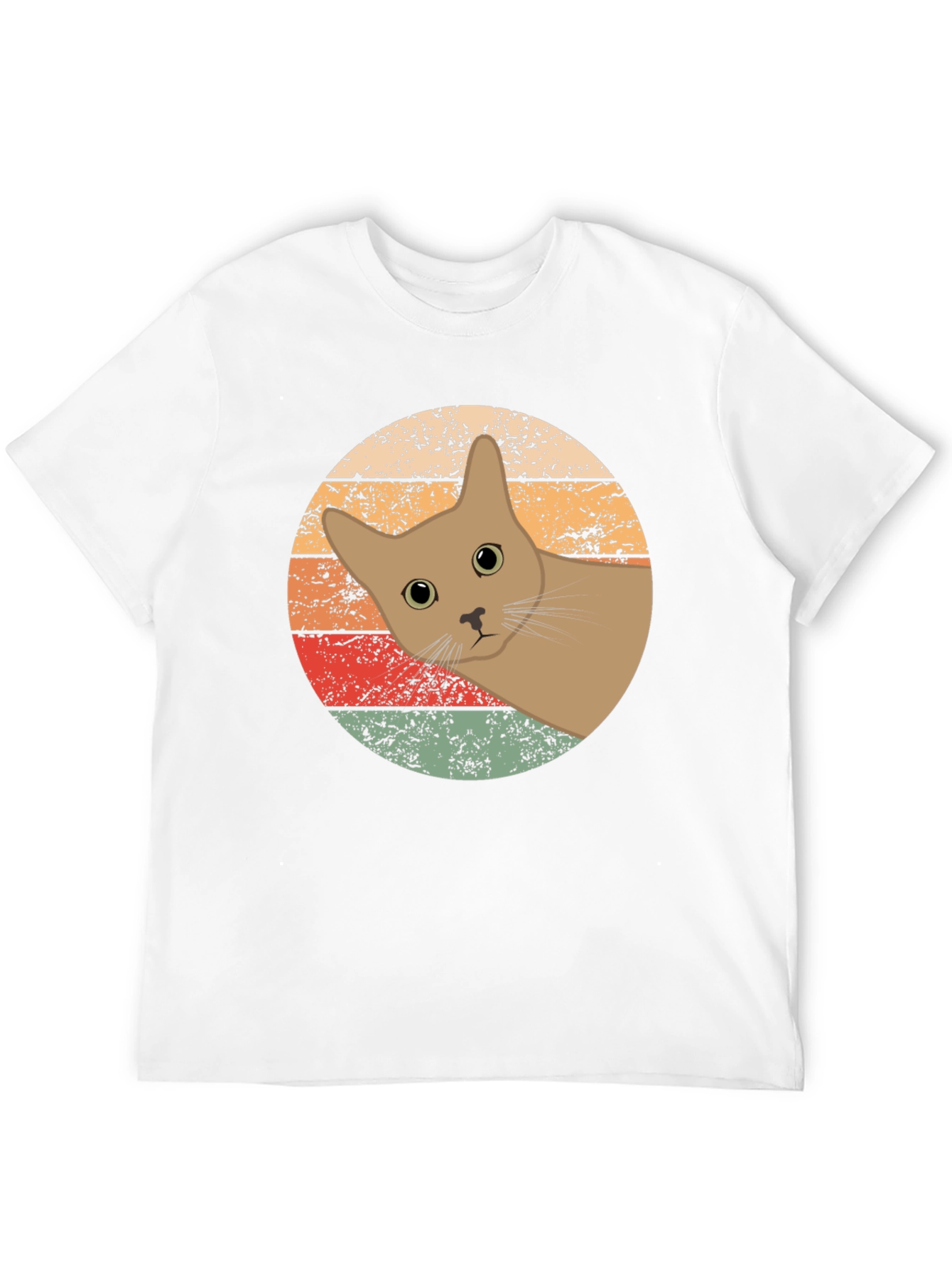 Black Retro Cat Graphic Tee view 12