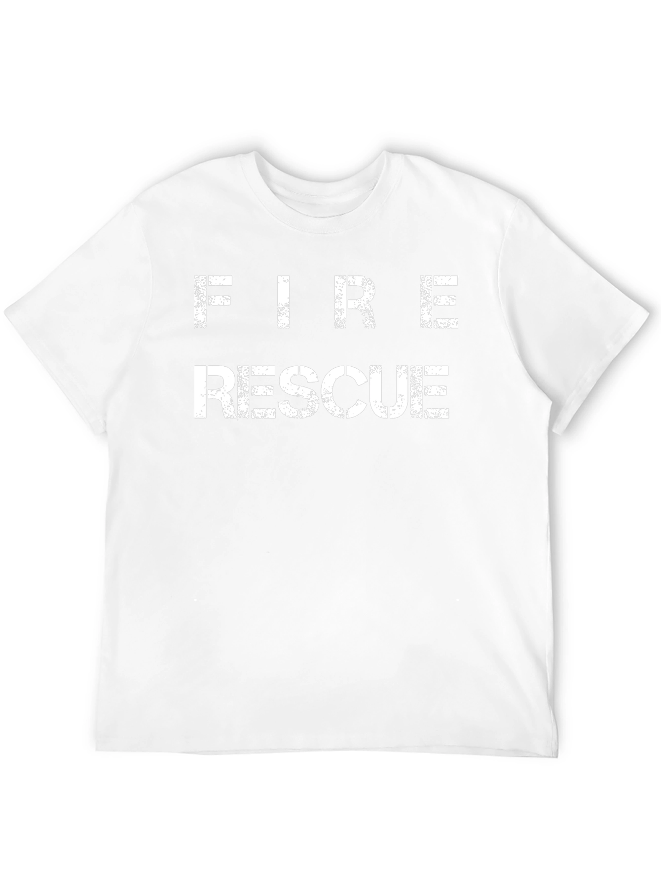 Black Fire Rescue Graphic T-Shirt - Black Cotton Tee view 12