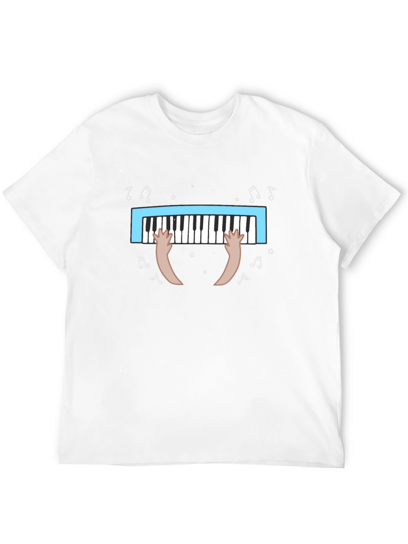 Black Musical Piano T-Shirt view 12